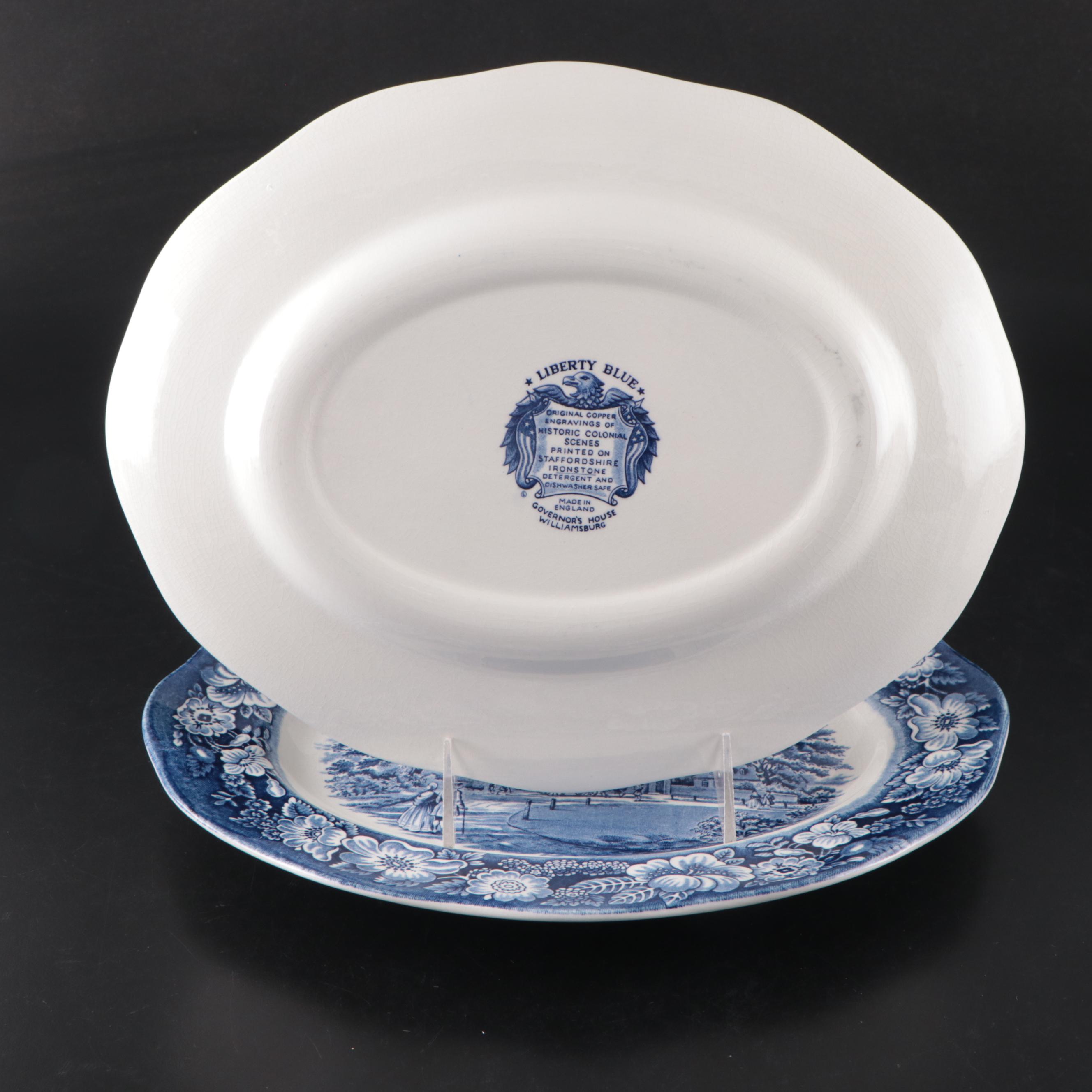 Staffordshire Ironstone Liberty Blue Dinnerware, 1975–1981