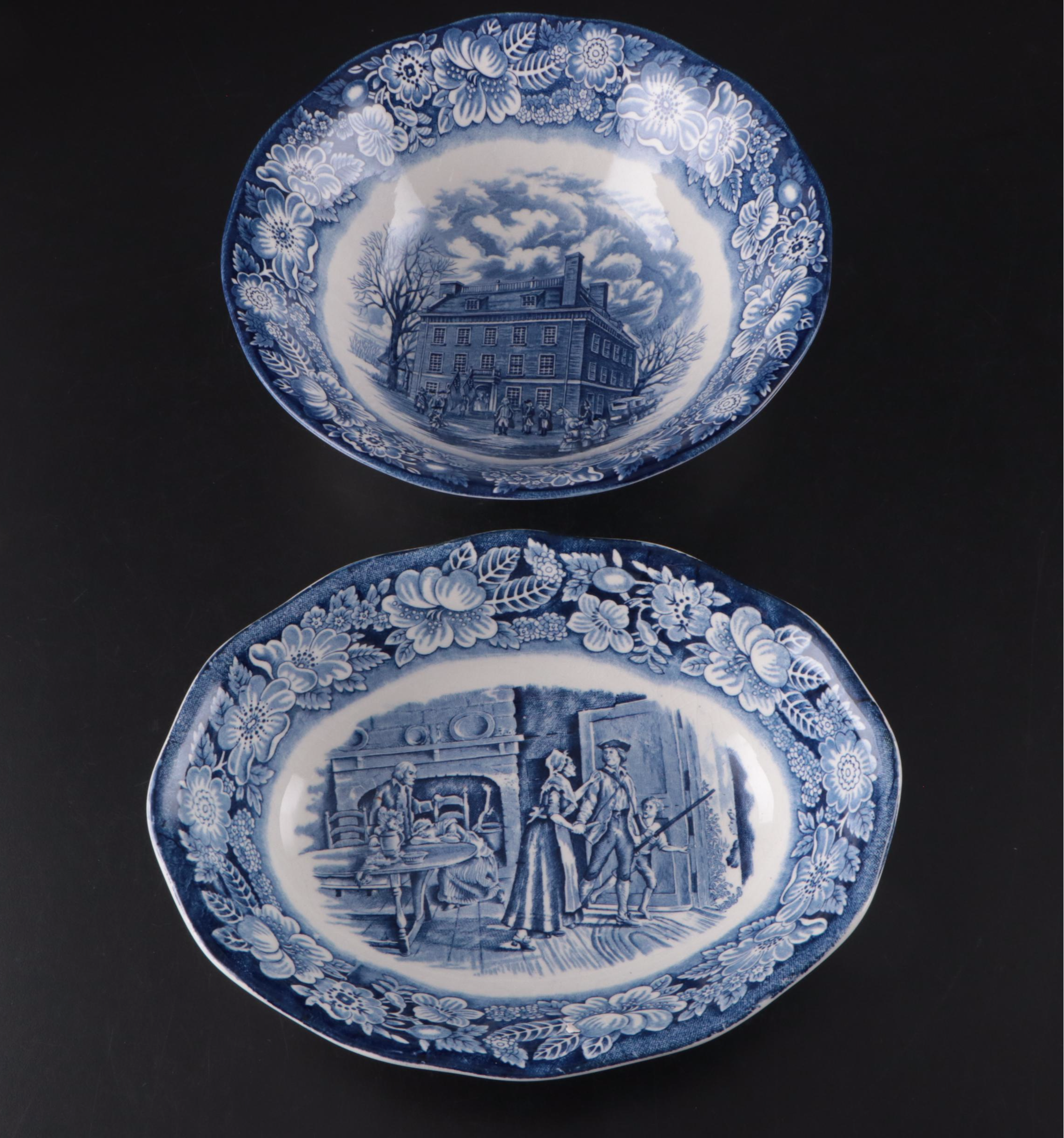 Staffordshire Ironstone Liberty Blue Dinnerware, 1975–1981