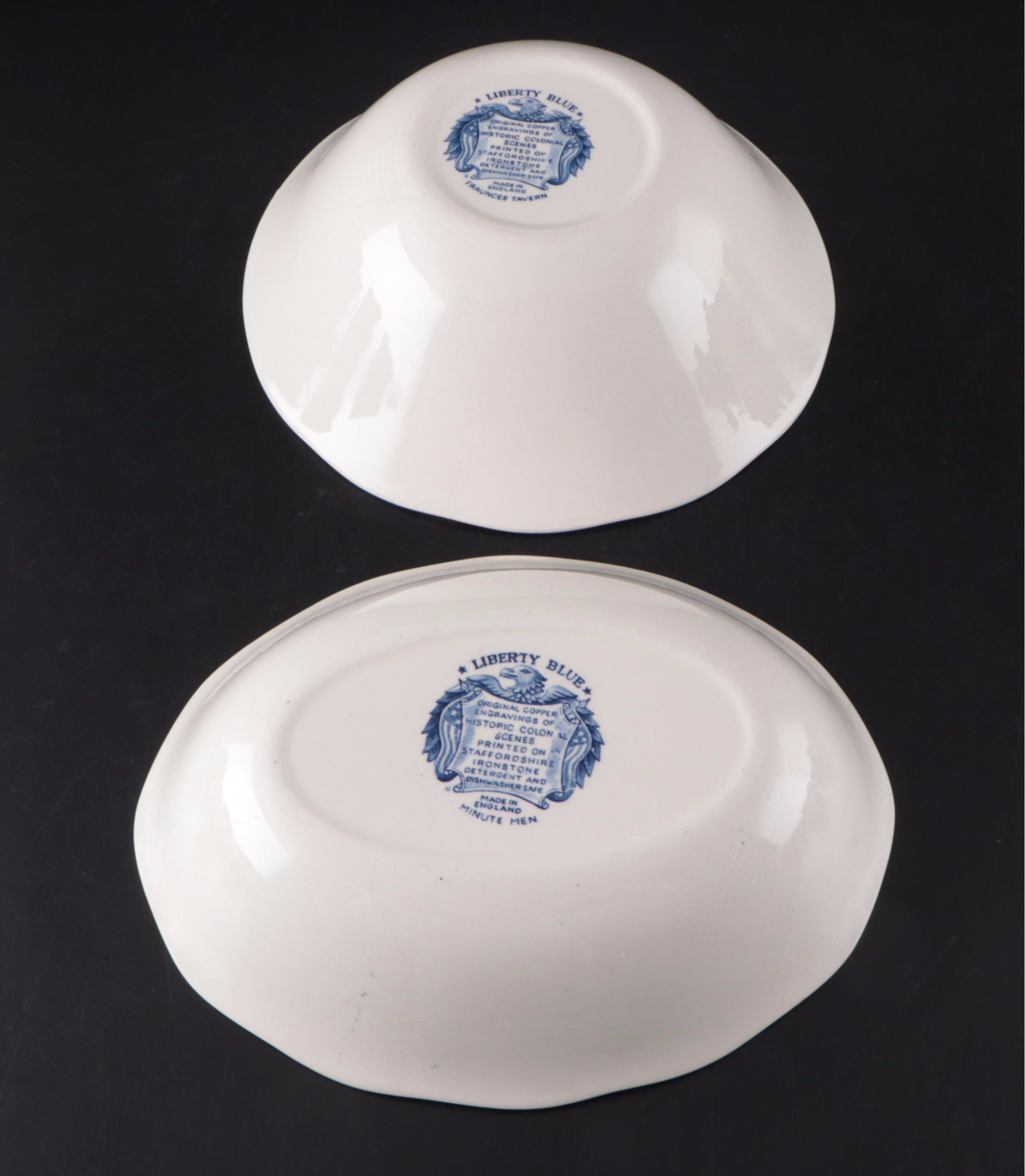 Staffordshire Ironstone Liberty Blue Dinnerware, 1975–1981