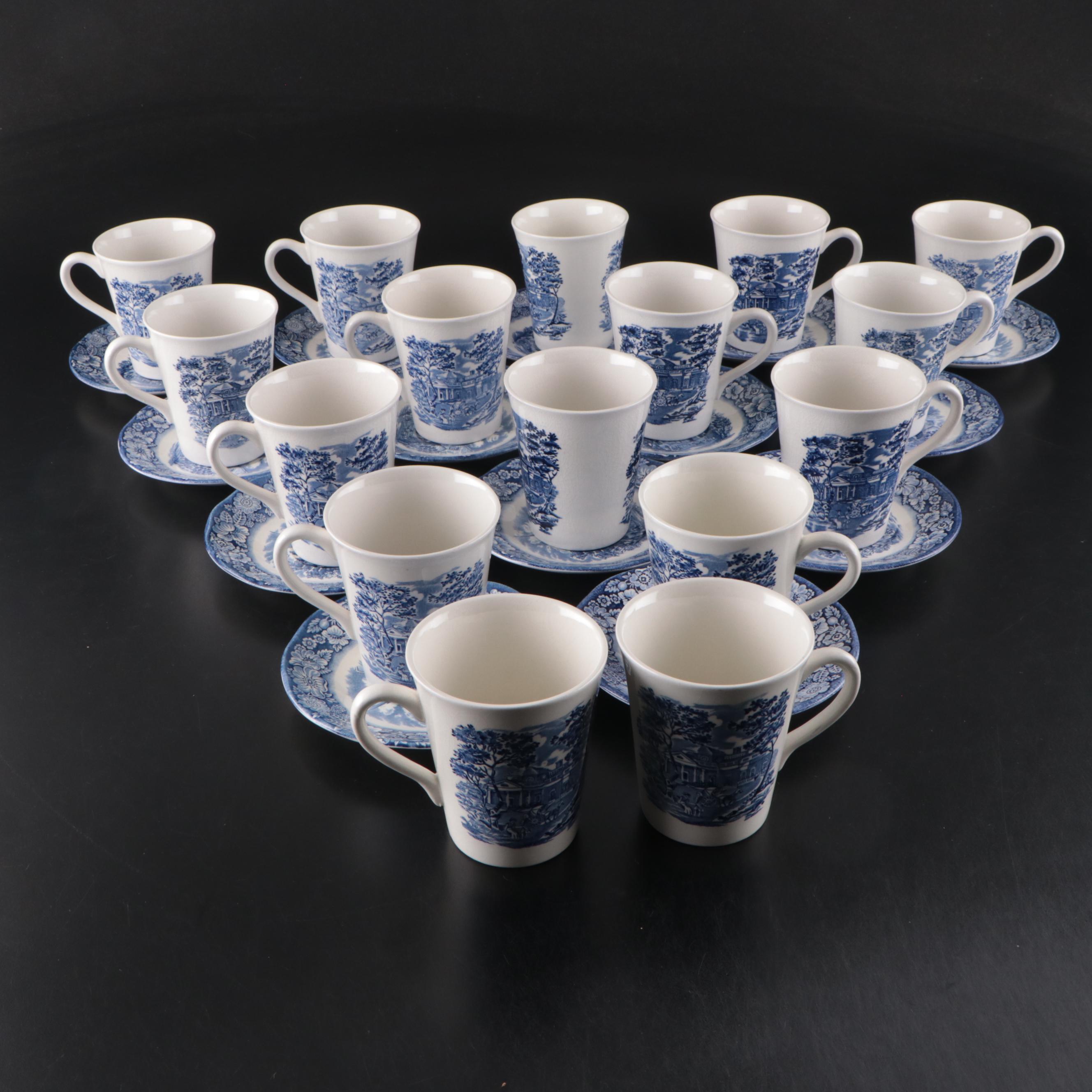 Staffordshire Ironstone Liberty Blue Dinnerware, 1975–1981