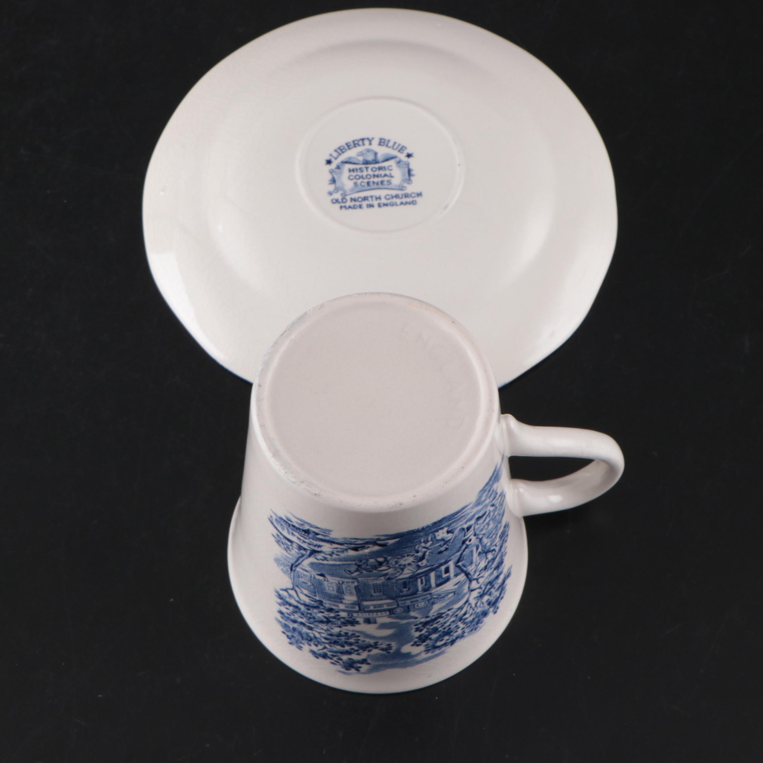 Staffordshire Ironstone Liberty Blue Dinnerware, 1975–1981