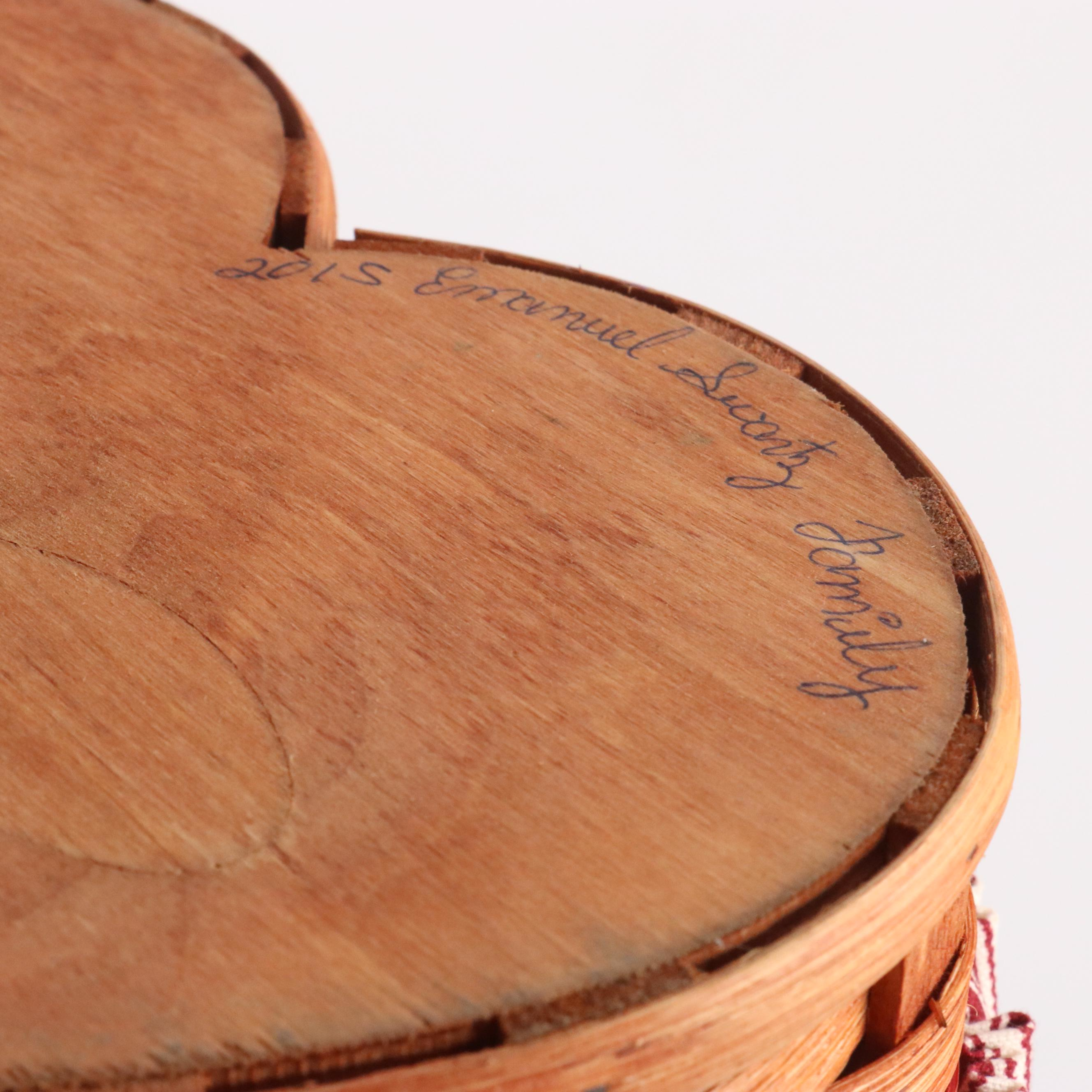 Gerald Henn "Rose Sponge" Ceramic Bowl and Wood Basket with More