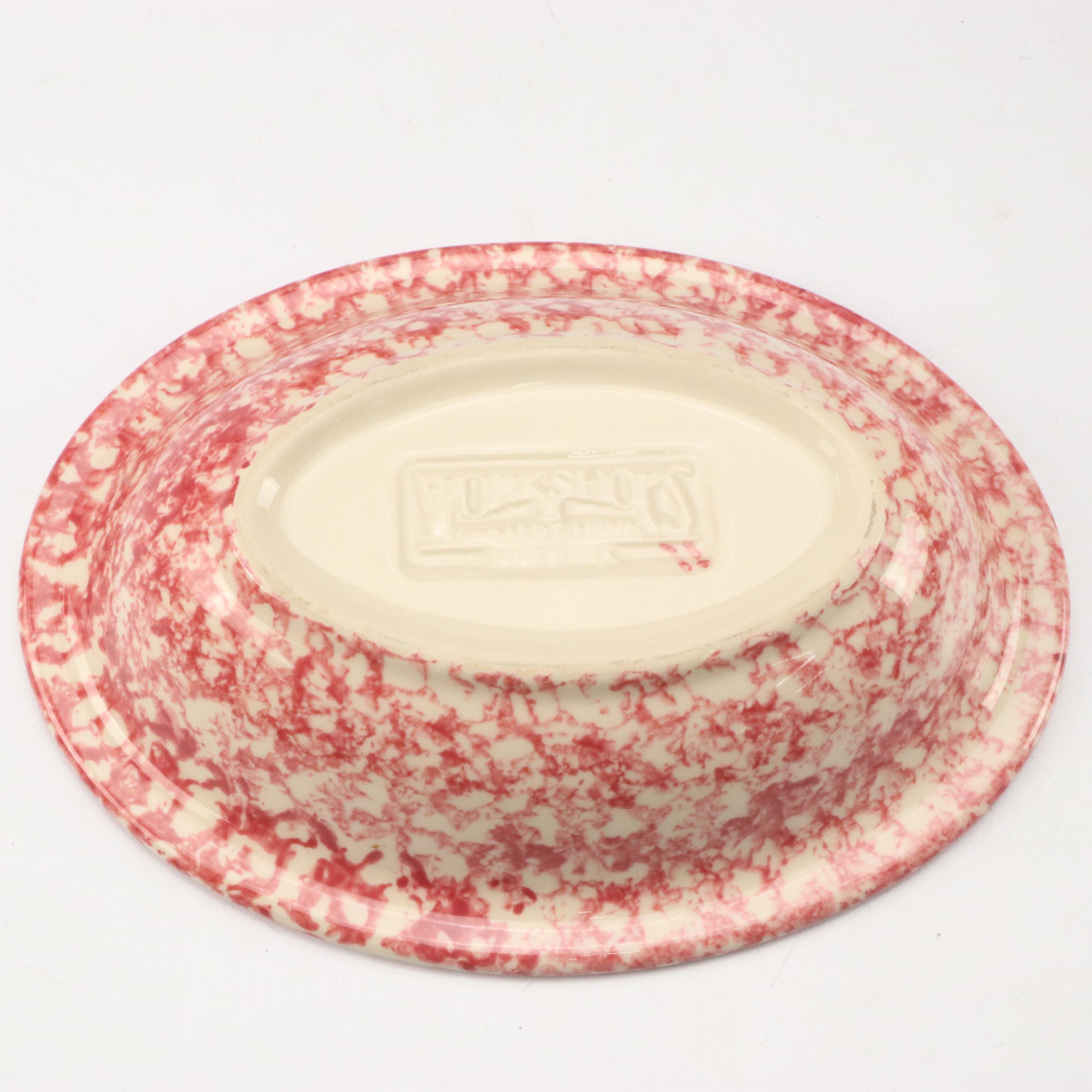 Gerald Henn "Rose Sponge" Ceramic Bowl and Wood Basket with More