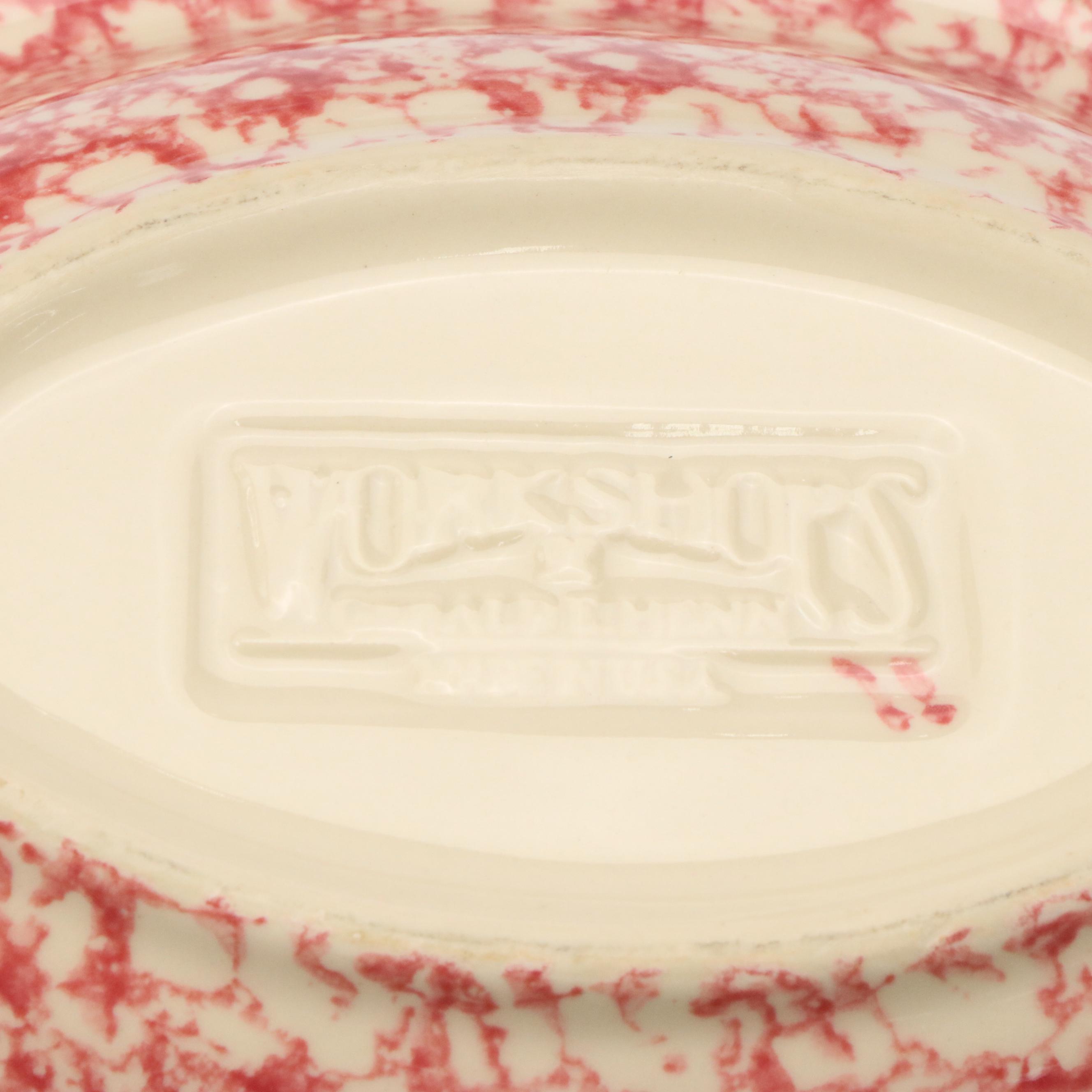 Gerald Henn "Rose Sponge" Ceramic Bowl and Wood Basket with More