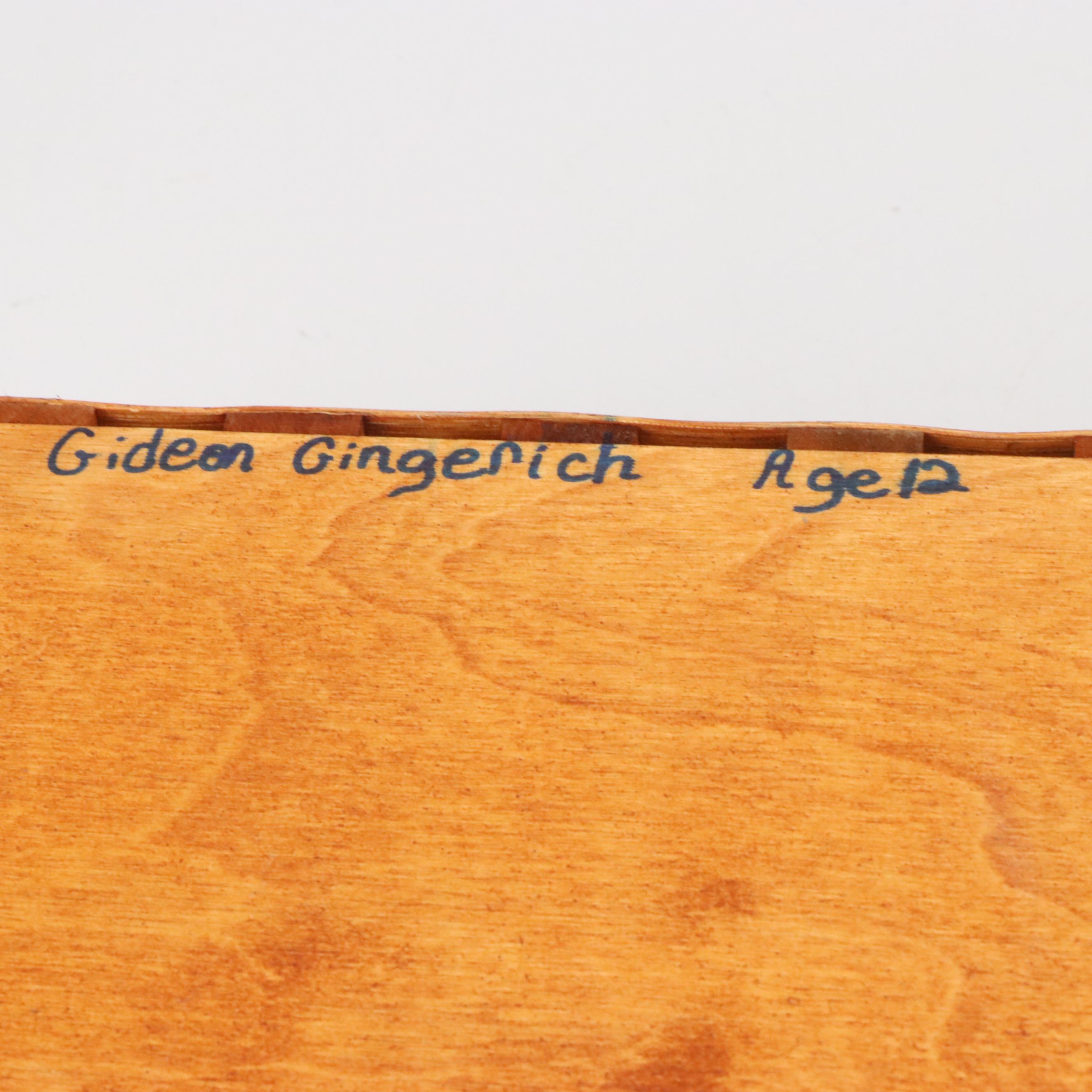 Gerald Henn "Rose Sponge" Ceramic Bowl and Wood Basket with More