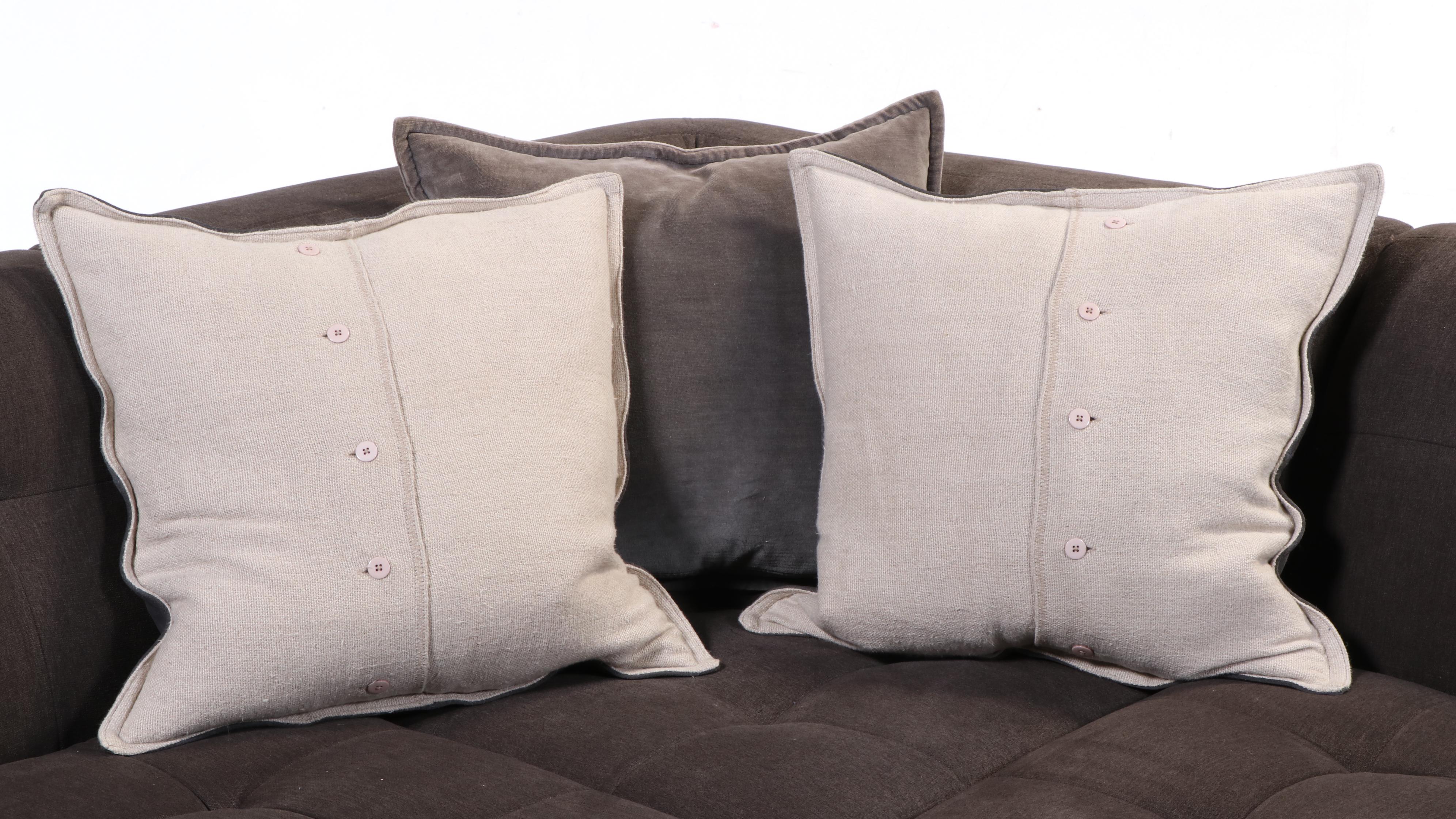 Jonathan Louis Inc. Upholstered Sectional Sofa with Ottoman