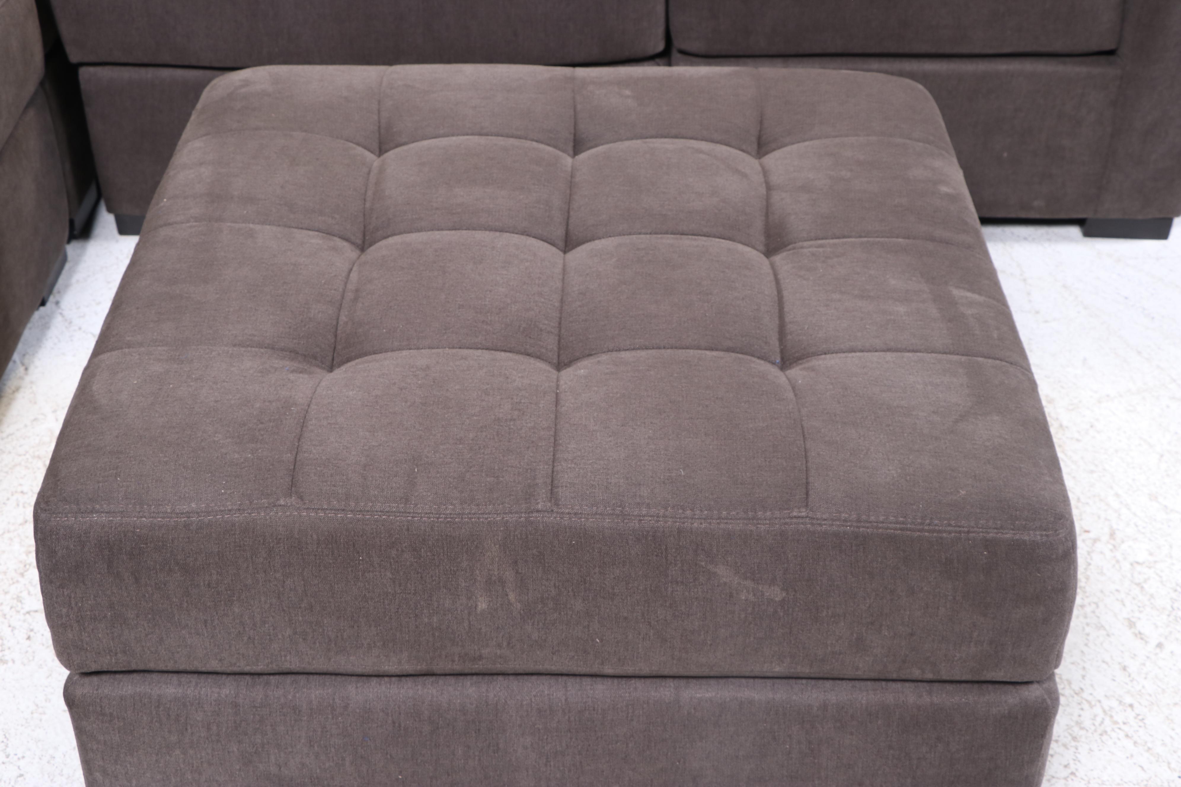 Jonathan Louis Inc. Upholstered Sectional Sofa with Ottoman