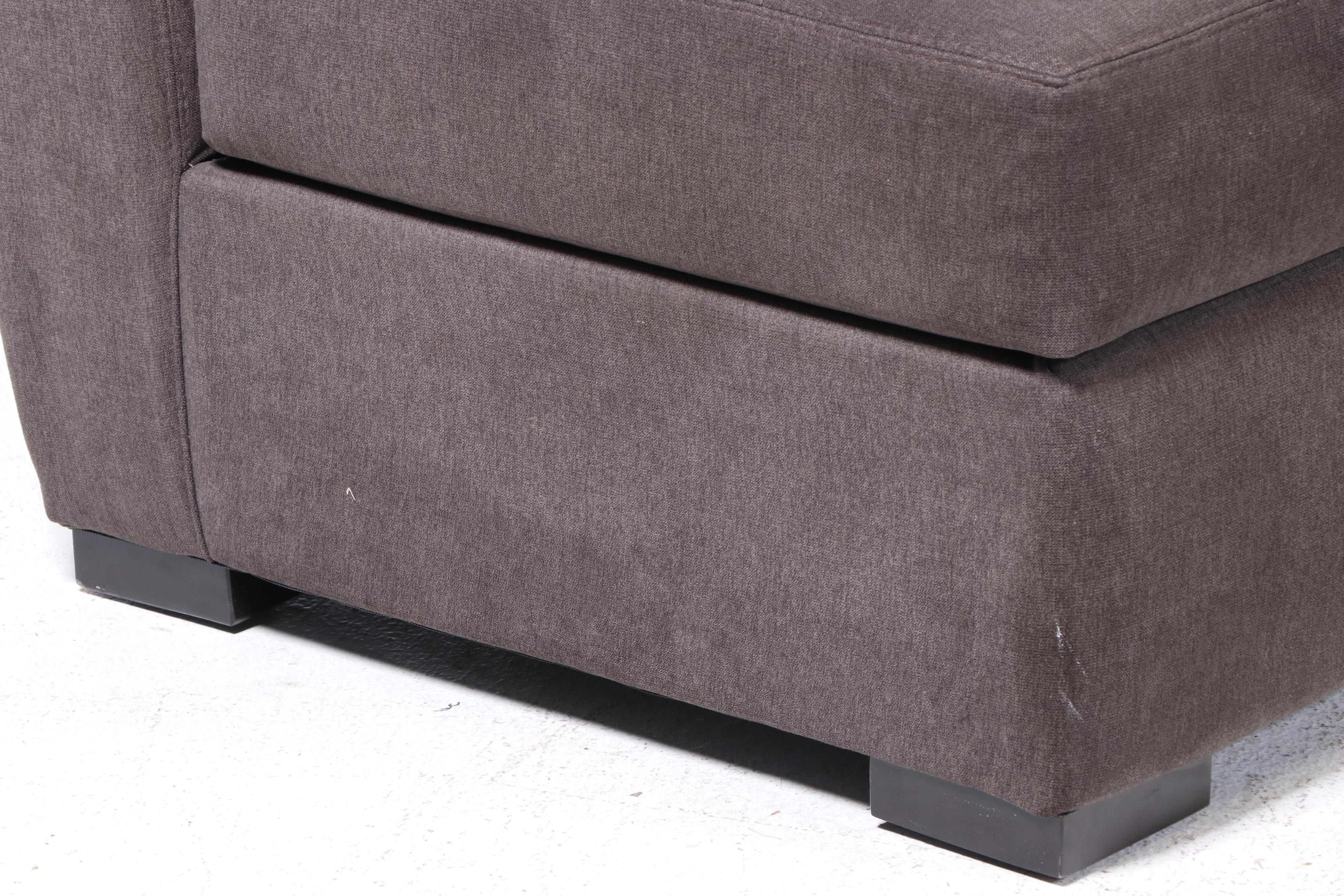 Jonathan Louis Inc. Upholstered Sectional Sofa with Ottoman