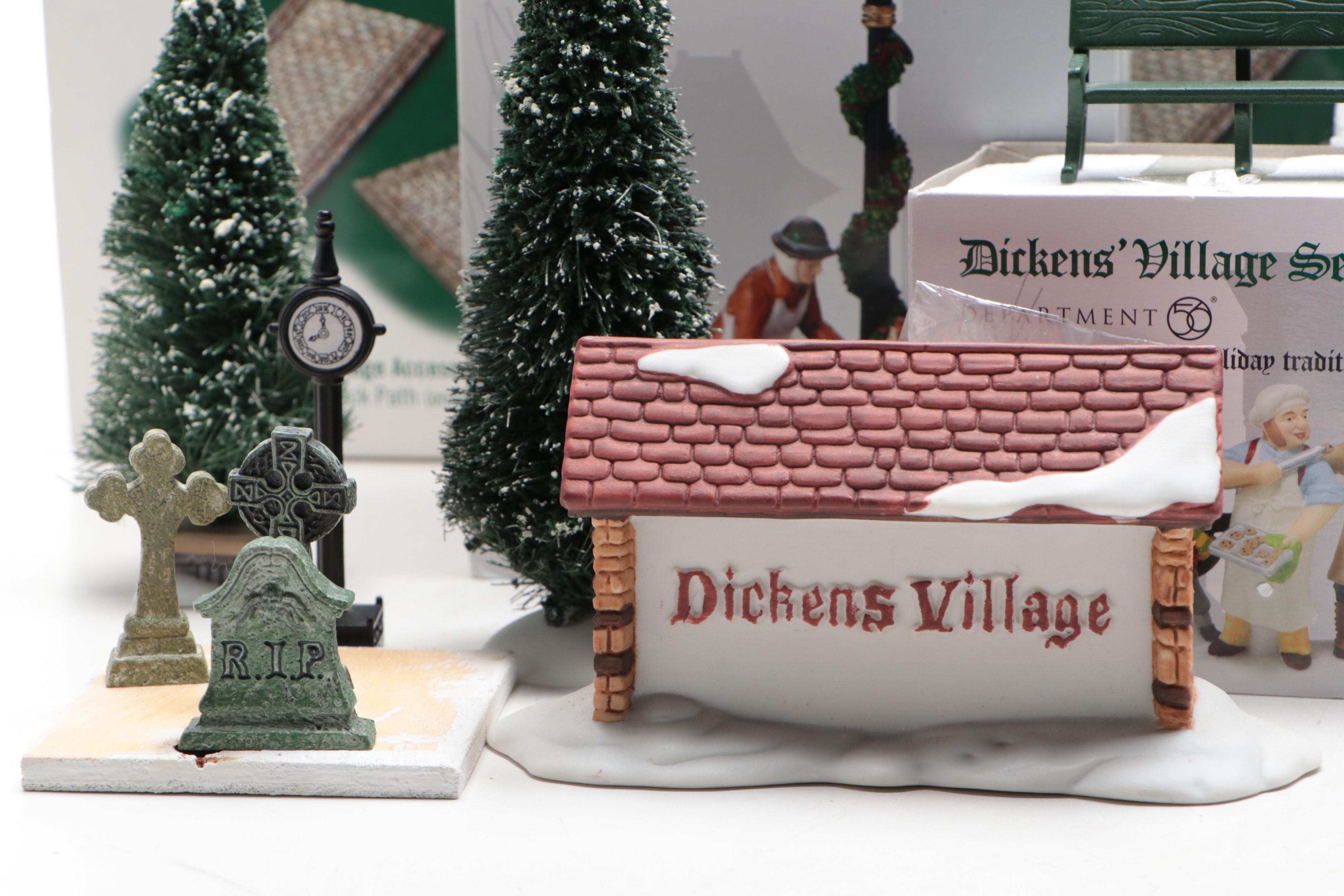 Department 56 "Heritage Village Collection" Porcelain Pine and More Figurines