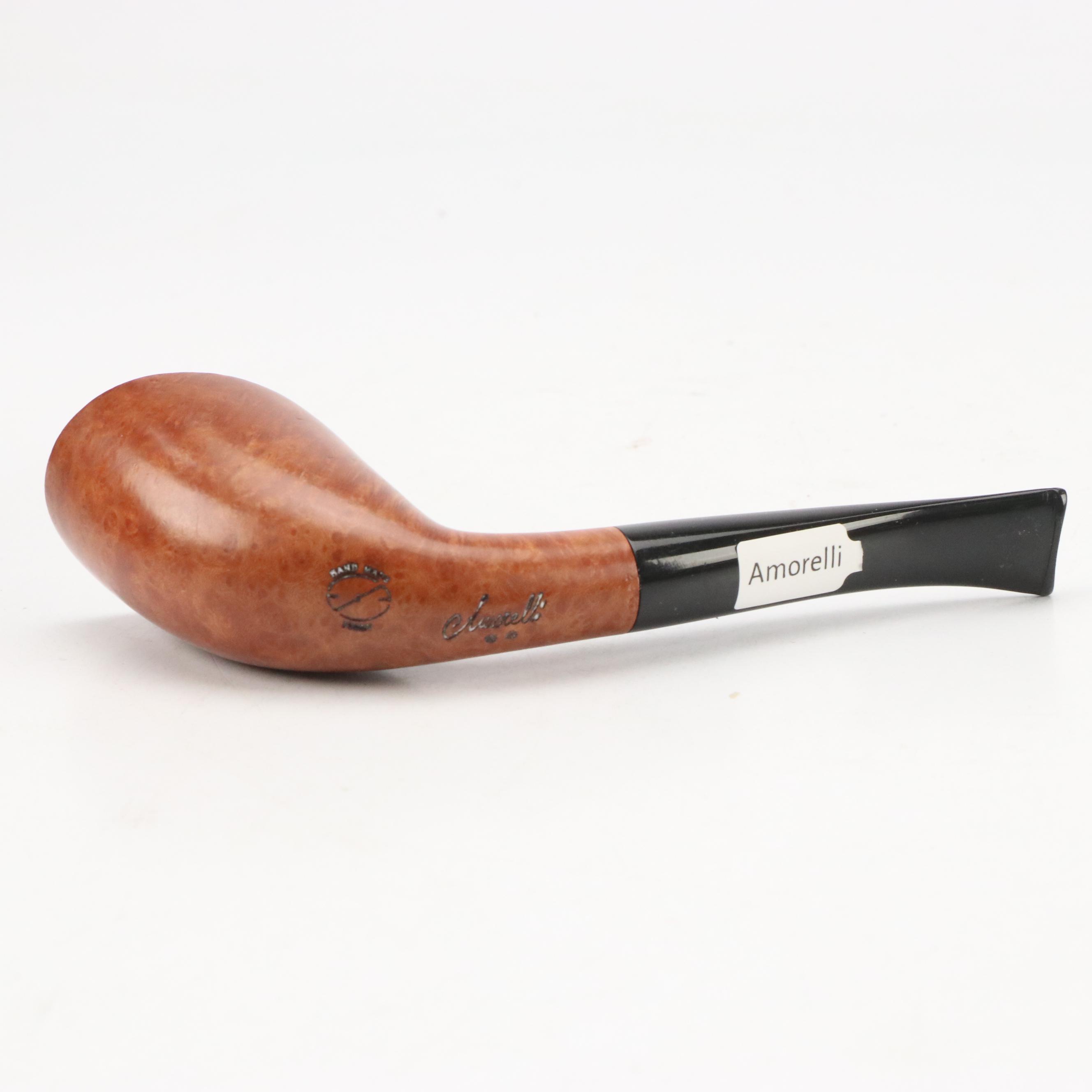 Italian Burlwood and More Briar Wood Tobacco Pipes