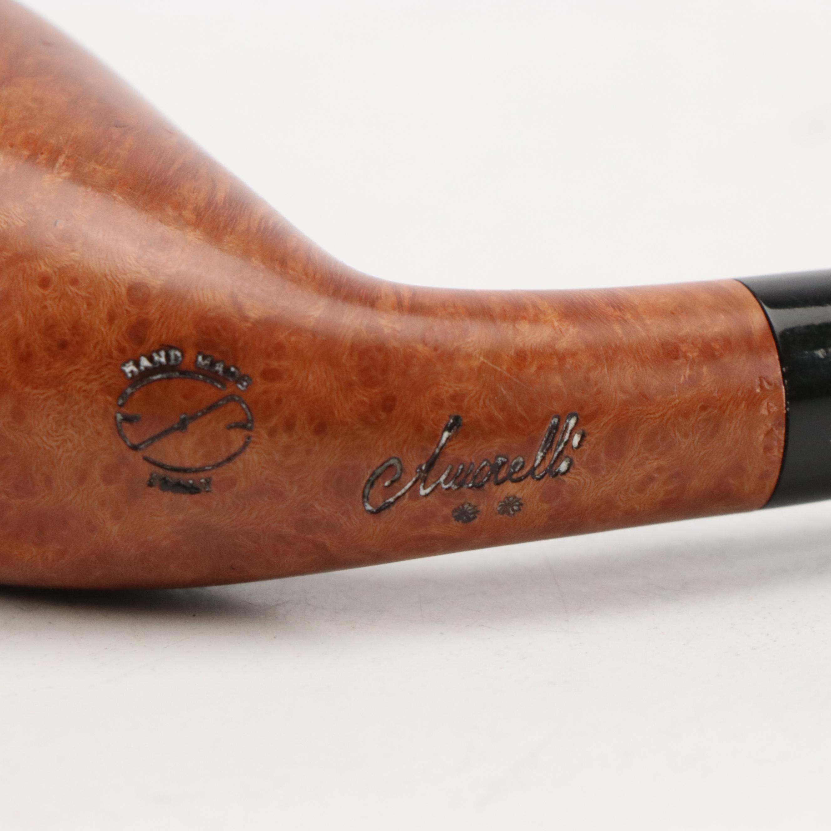 Italian Burlwood and More Briar Wood Tobacco Pipes