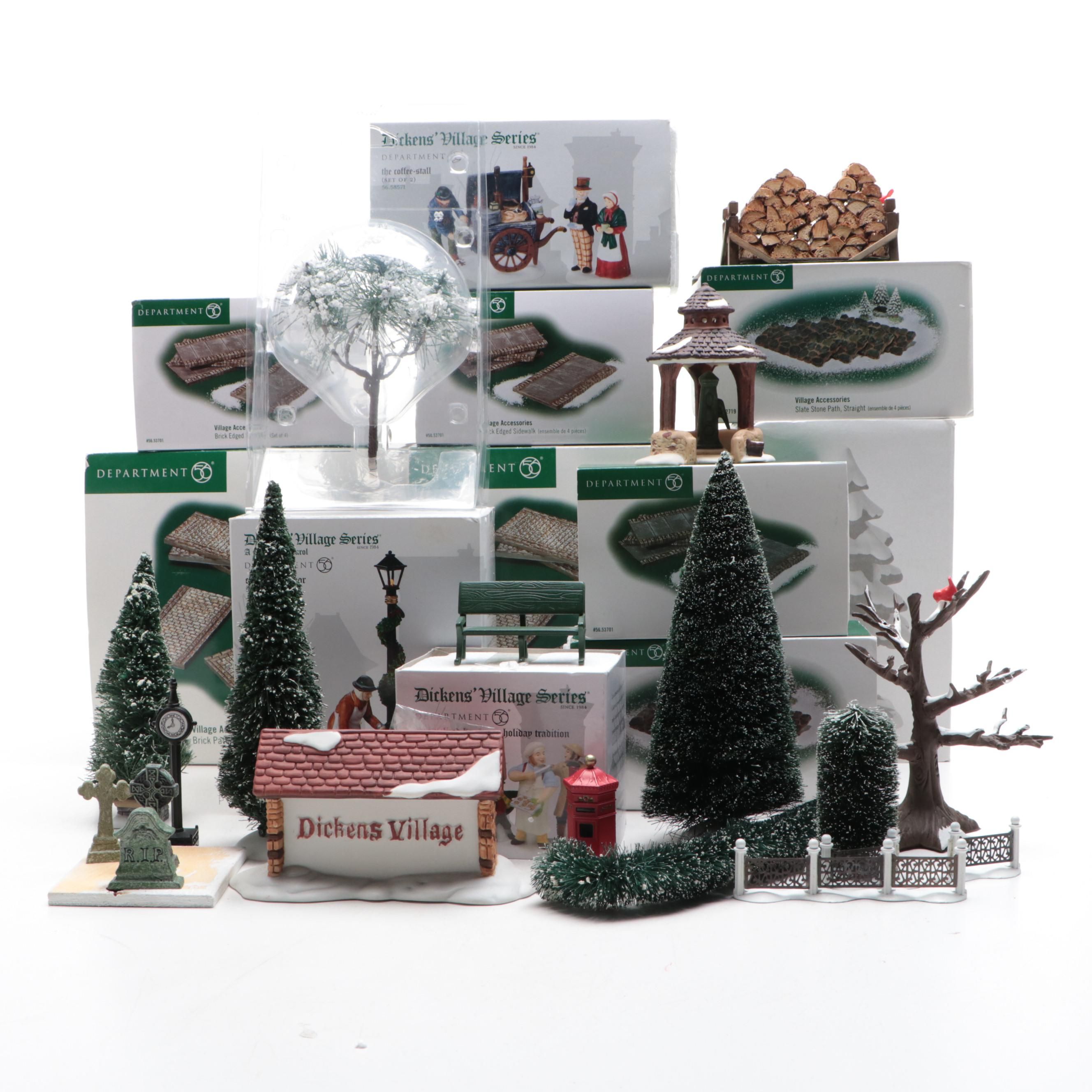 Department 56 "Heritage Village Collection" Porcelain Pine and More Figurines