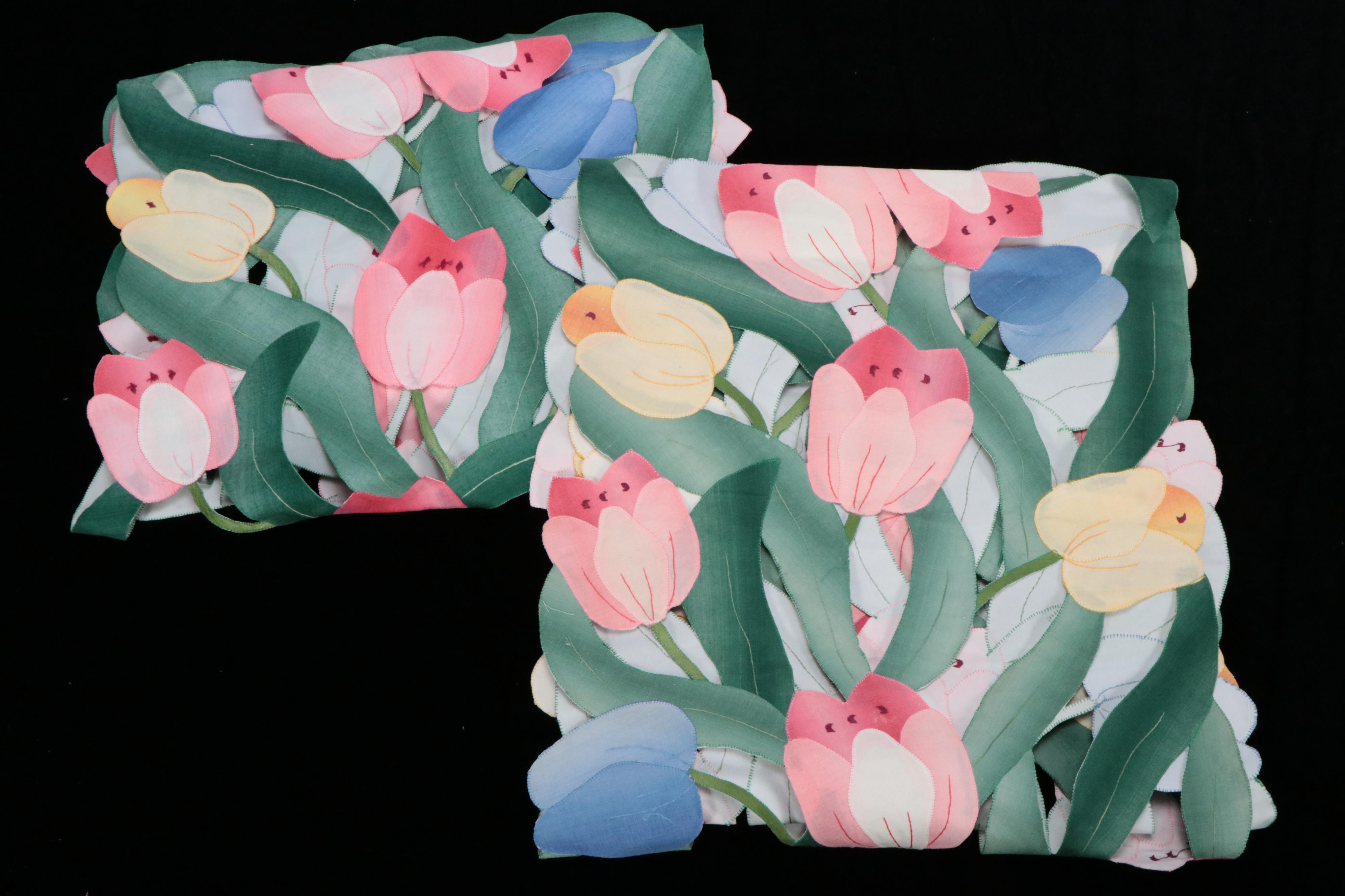 Valentine's Day Cloth Placemats and Other Seasonal Table Linens