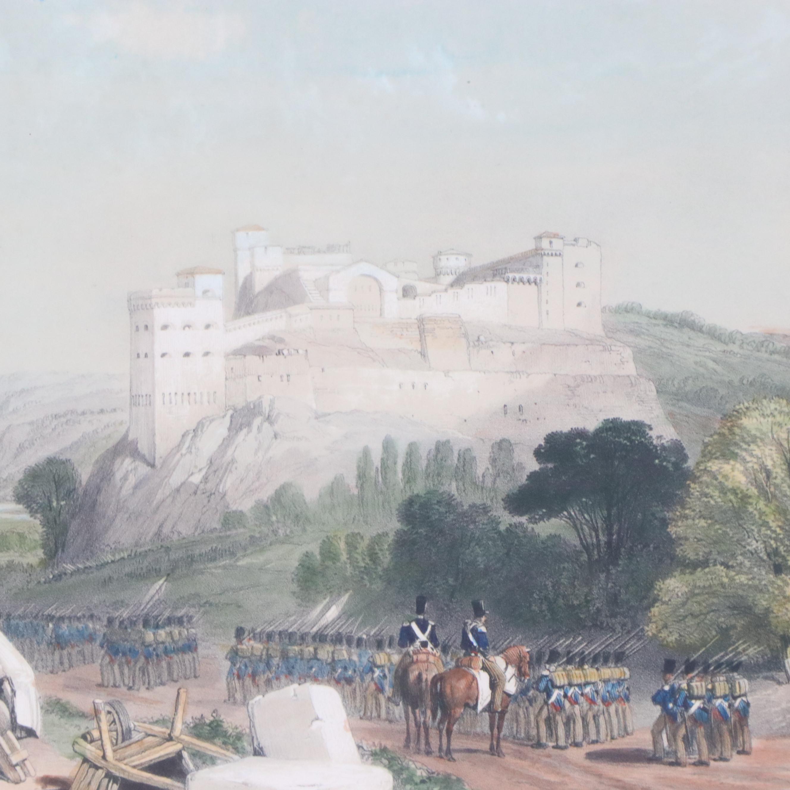 Andrew Picken Lithograph "Forts Constantine & Alexander...," 1838