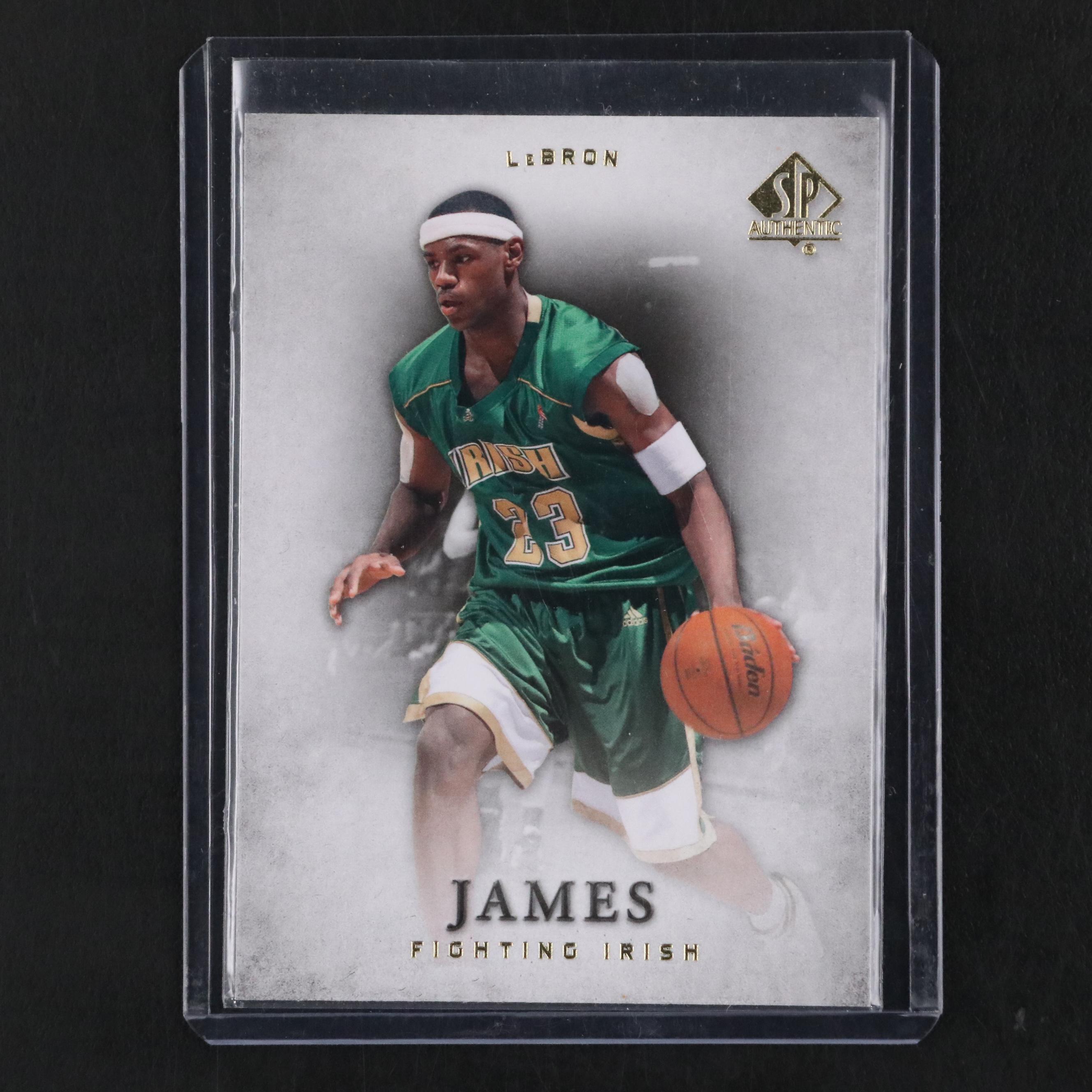 2012–13 SP Authentic LeBron James St. Vincent-St. Mary Fighting Irish Card