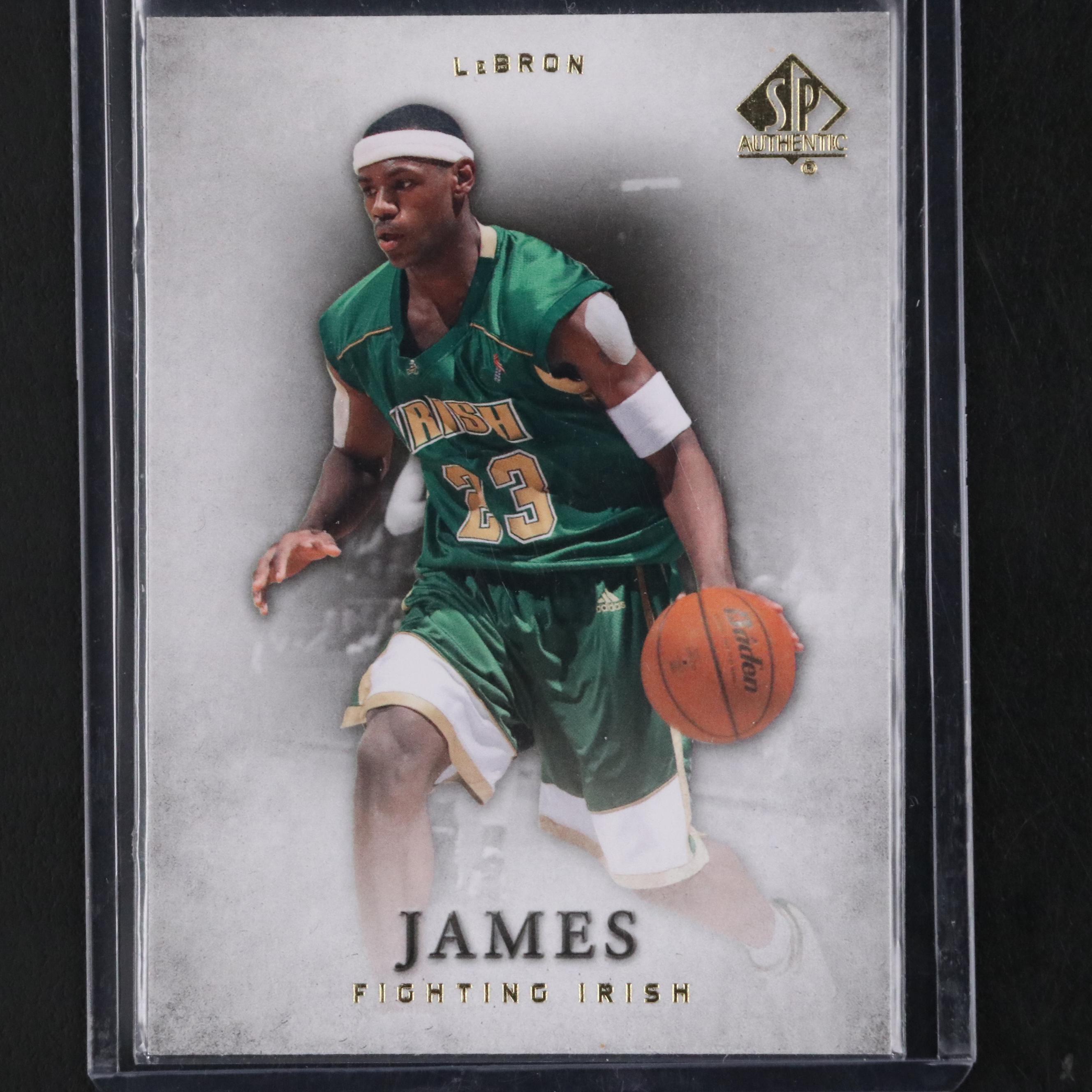 2012–13 SP Authentic LeBron James St. Vincent-St. Mary Fighting Irish Card