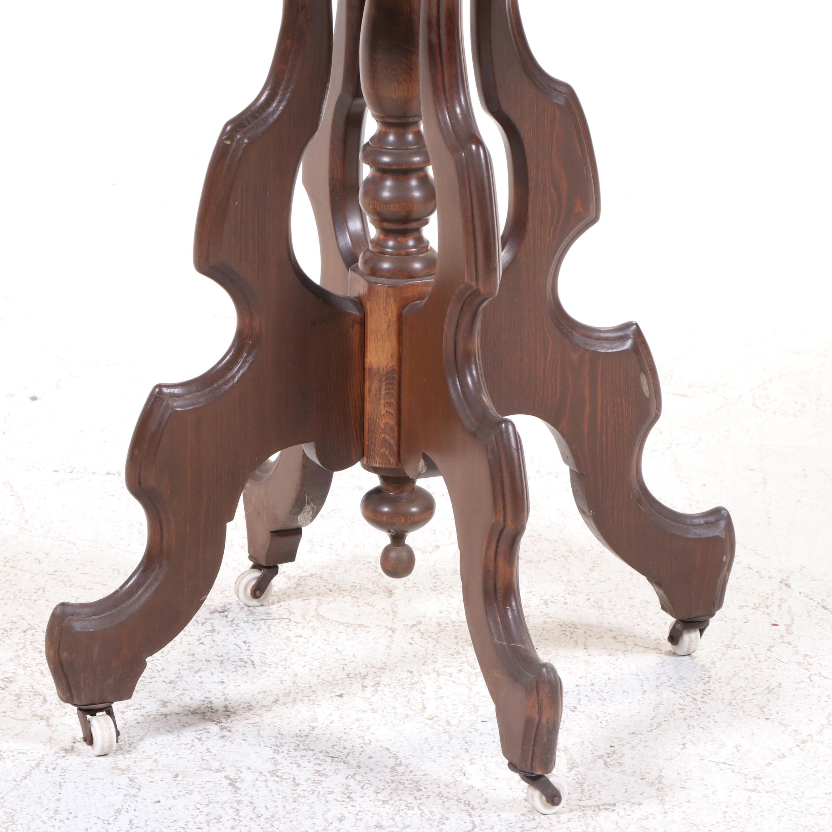 Victorian Hardwood Side Table, Late 19th Century
