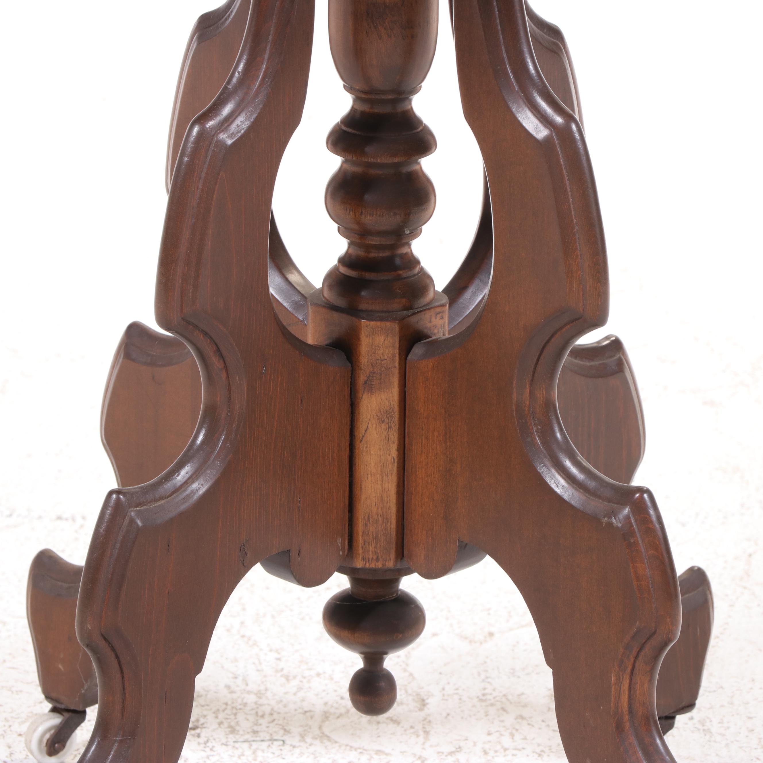 Victorian Hardwood Side Table, Late 19th Century