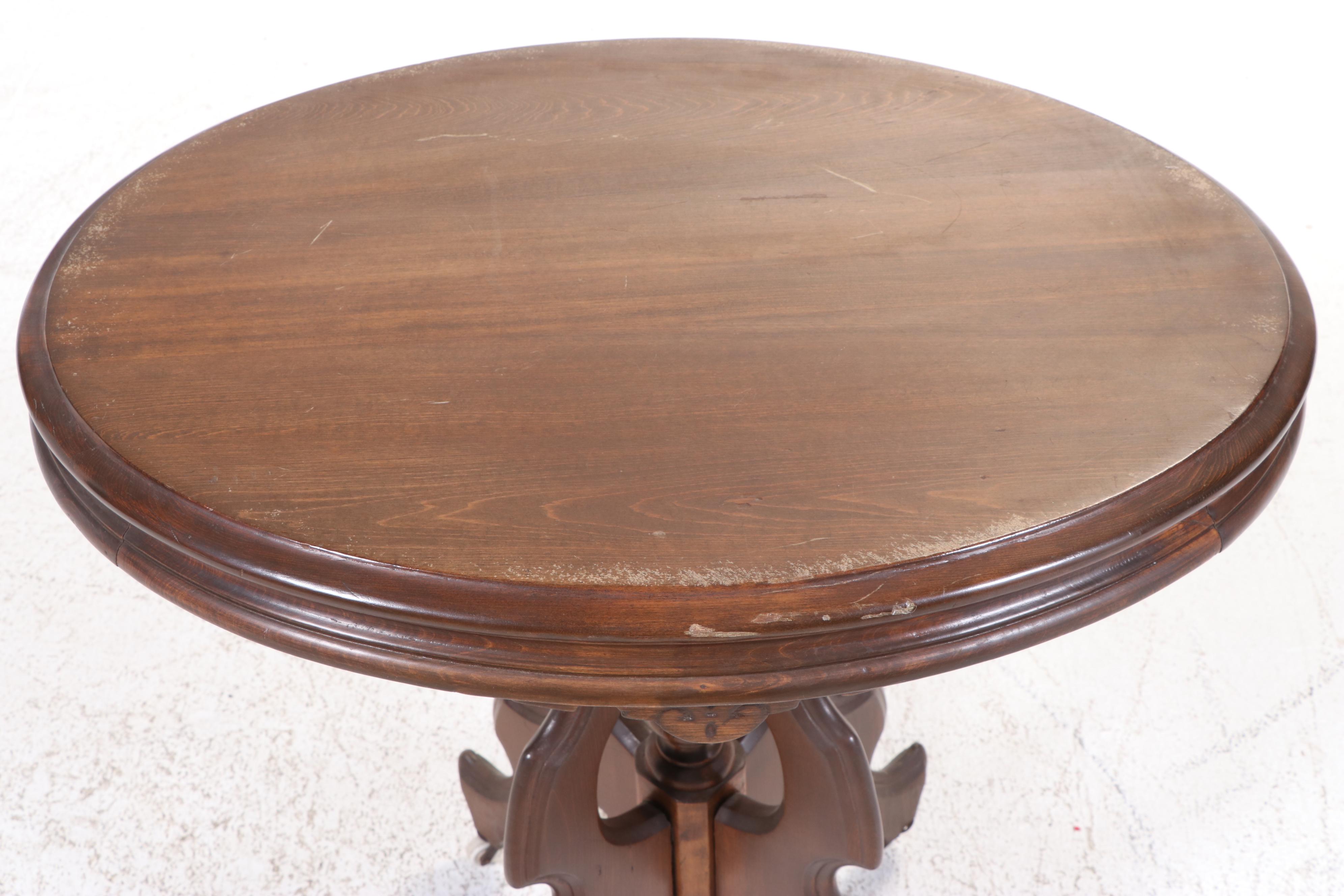 Victorian Hardwood Side Table, Late 19th Century
