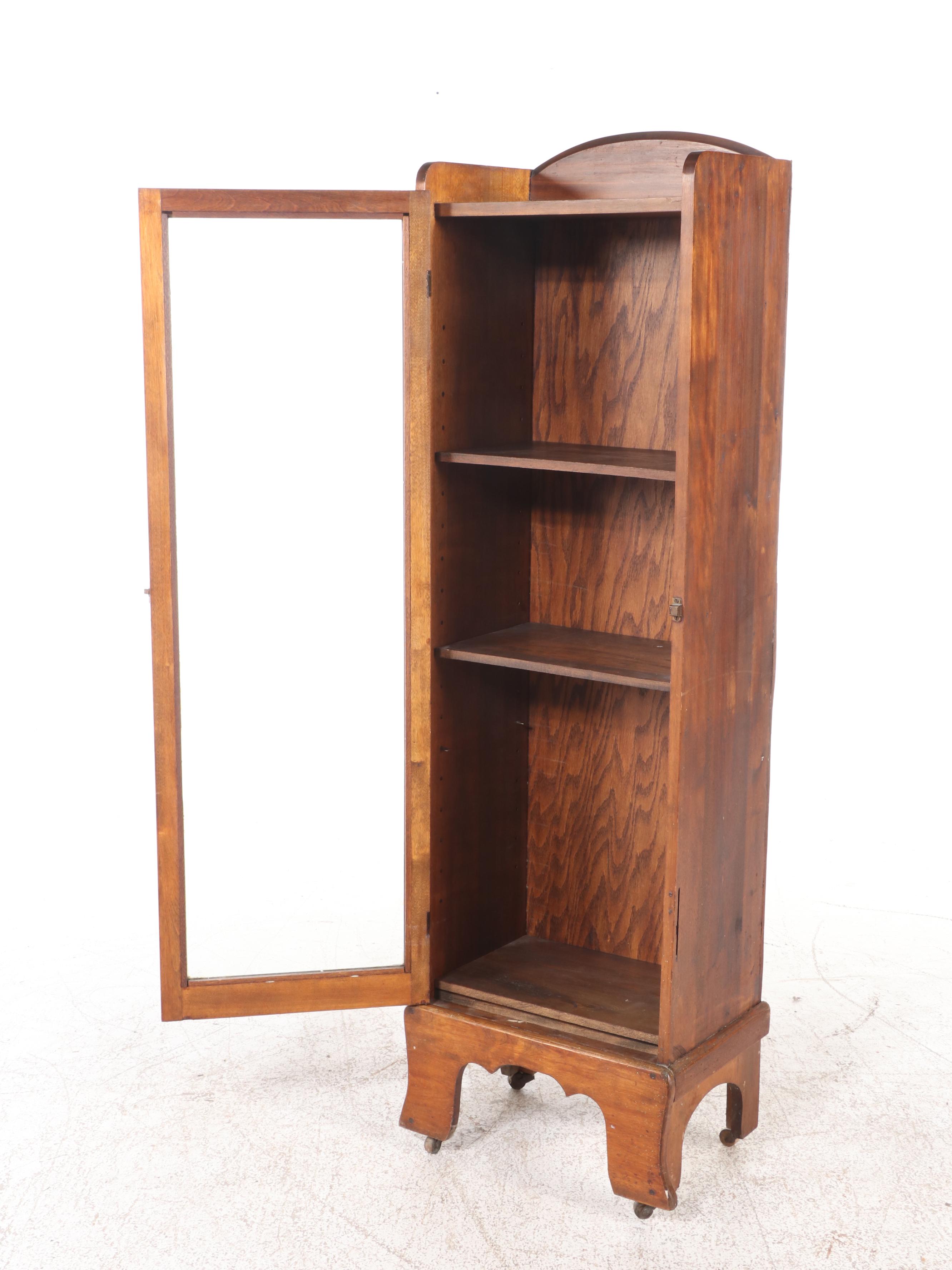 American Birch and Oak Bookcase, Early 20th Century