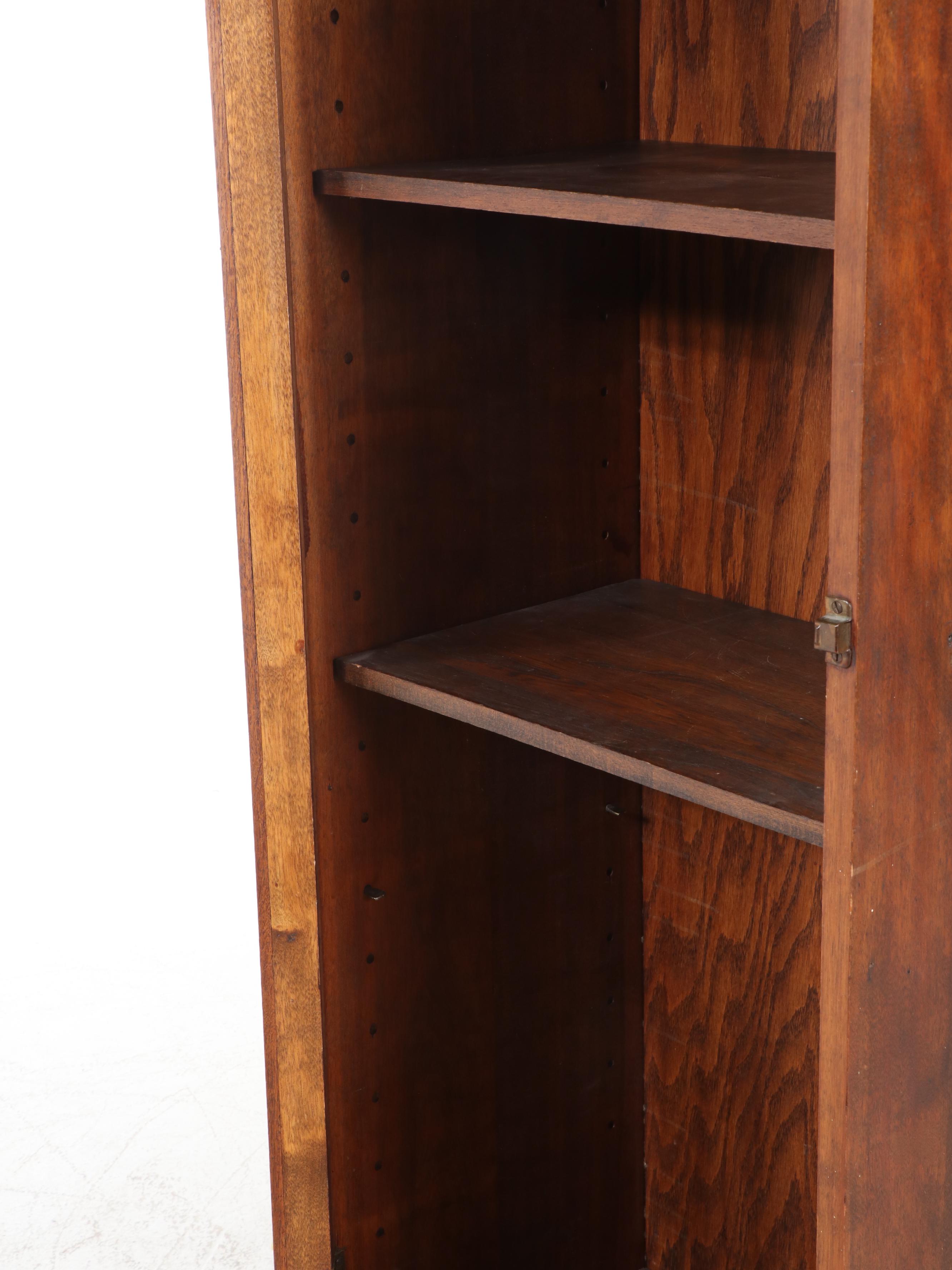 American Birch and Oak Bookcase, Early 20th Century