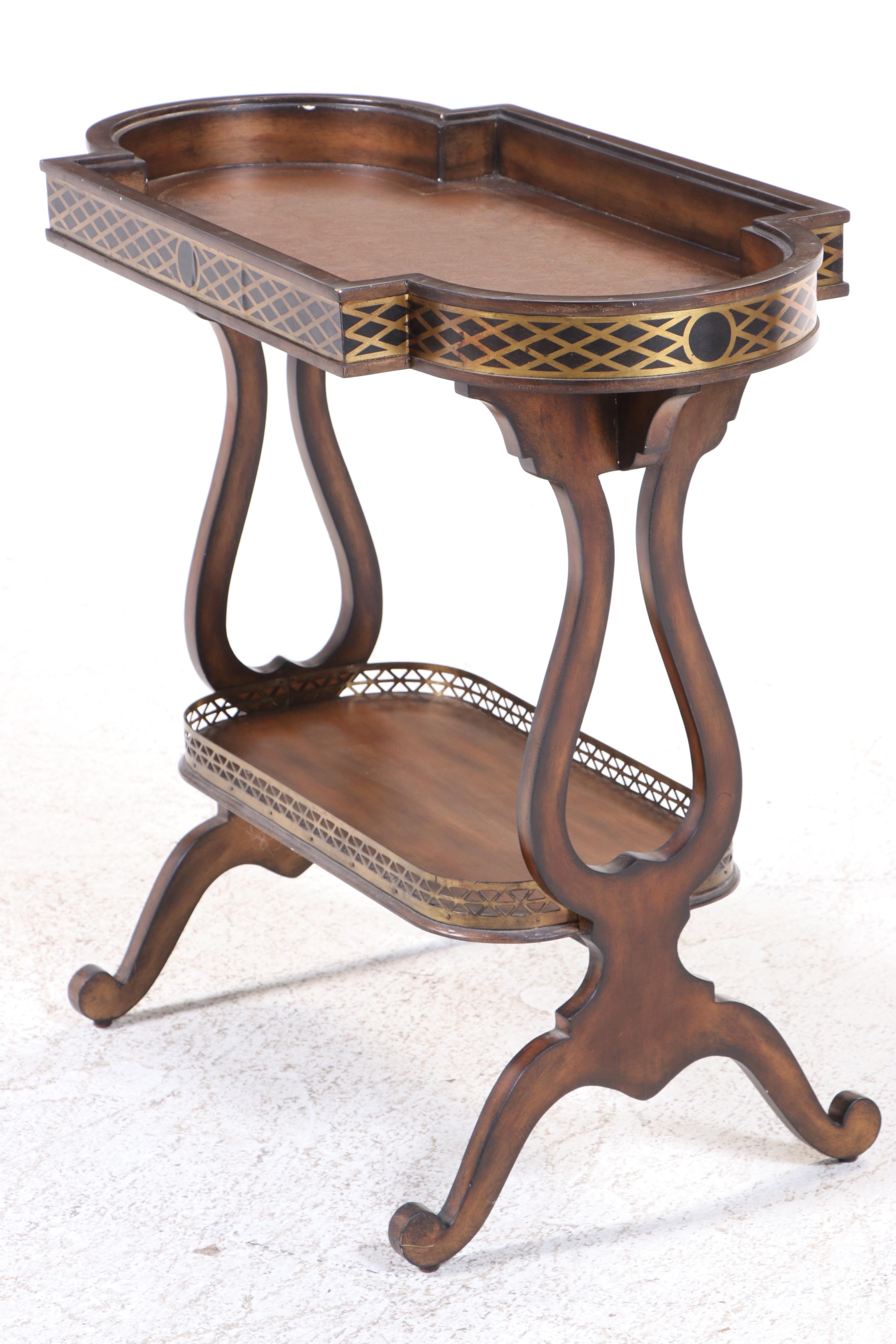 Hooker Furniture Directoire Style Gilt MetalMounted Hardwood Vide