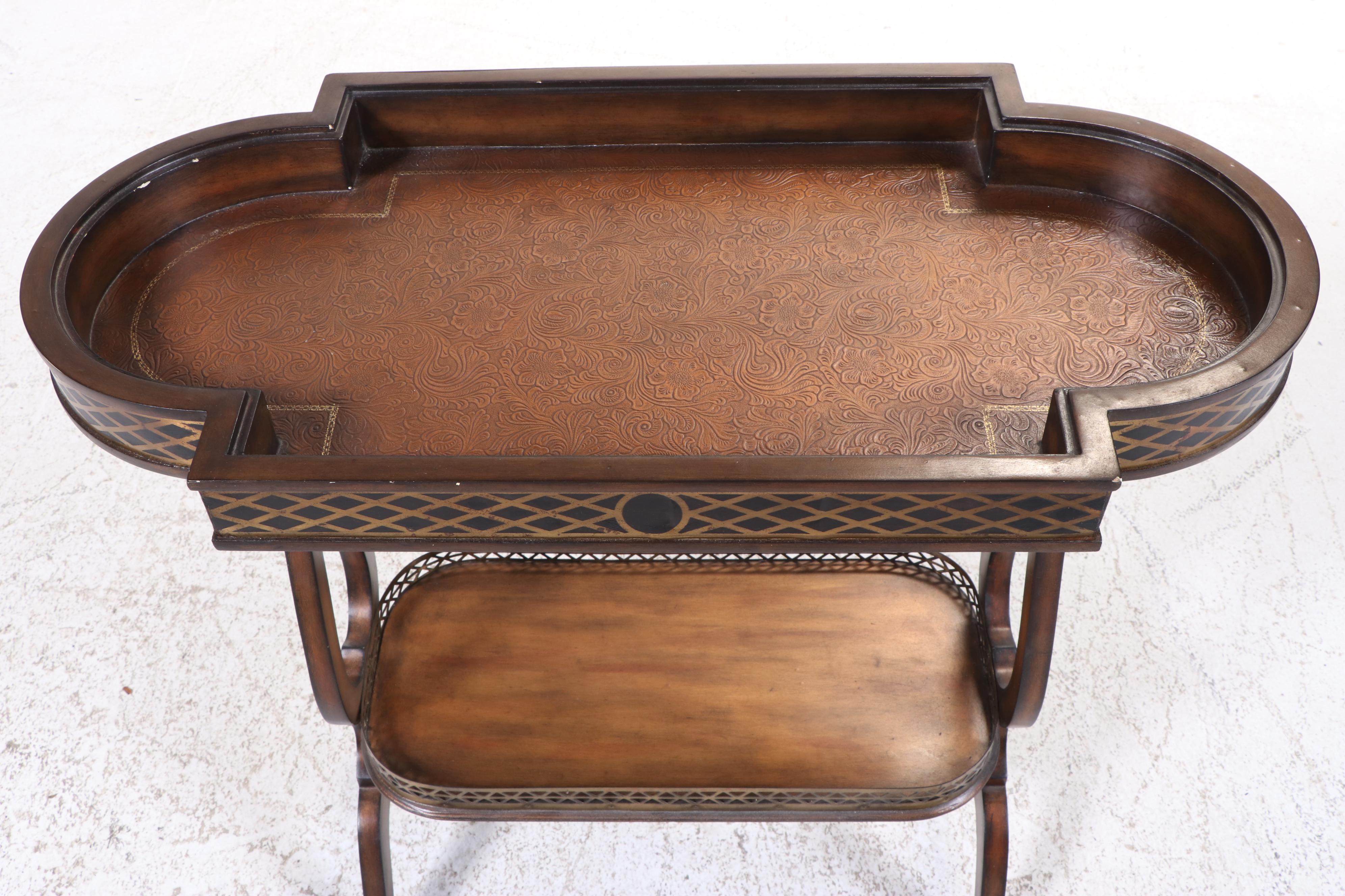 Hooker Furniture Directoire Style Gilt Metal-Mounted Hardwood Vide Poche