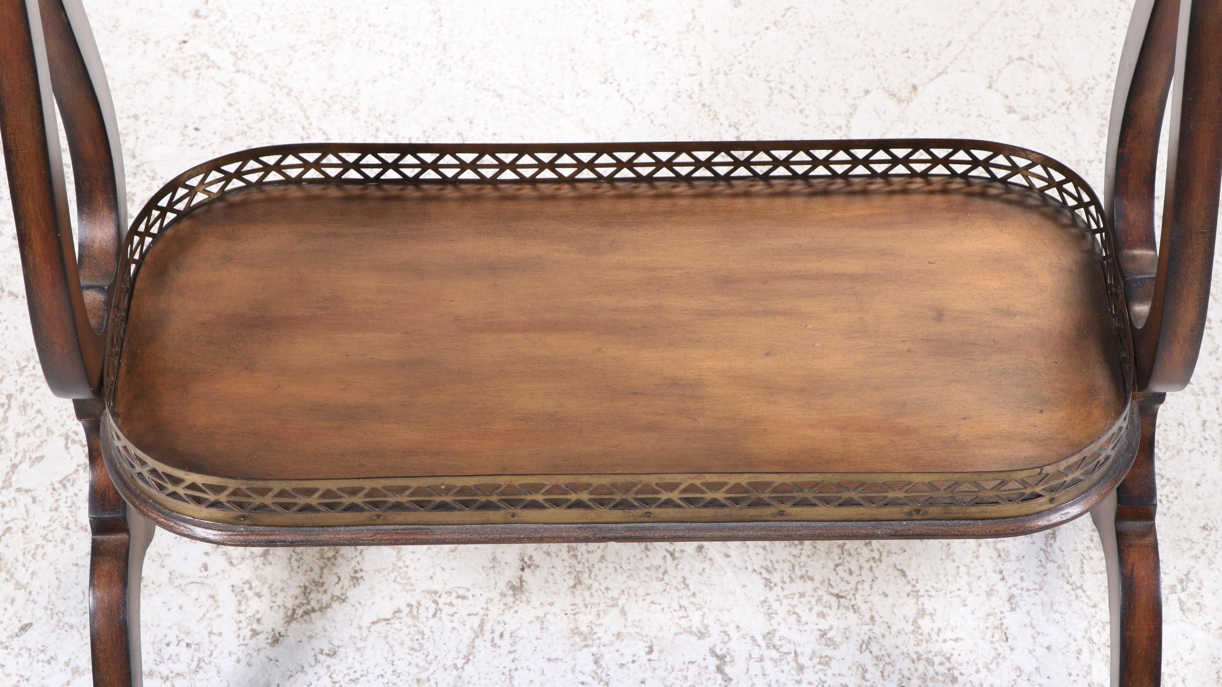 Hooker Furniture Directoire Style Gilt Metal-Mounted Hardwood Vide Poche