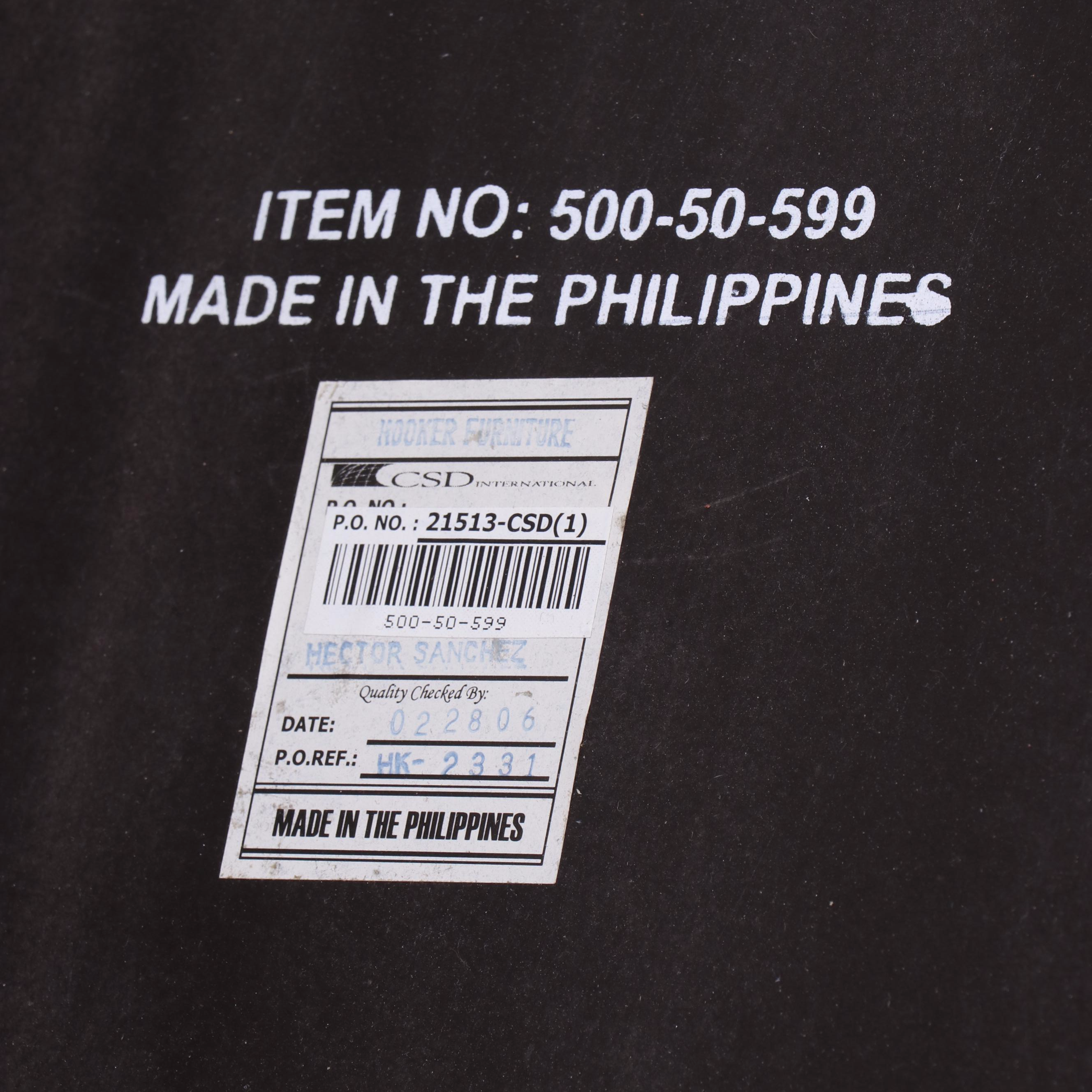 Hooker Furniture Directoire Style Gilt MetalMounted Hardwood Vide