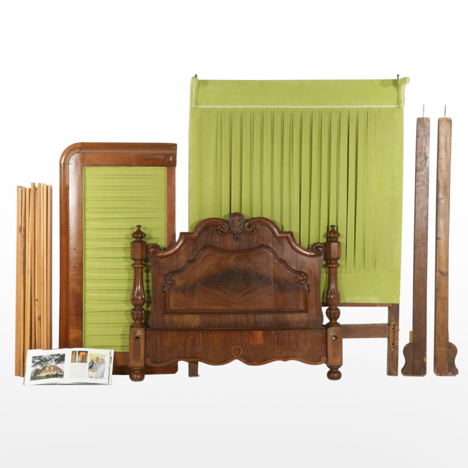 Mahogany Tester Bed with Haunted Protho Mansion Provenance, Early 19th Century