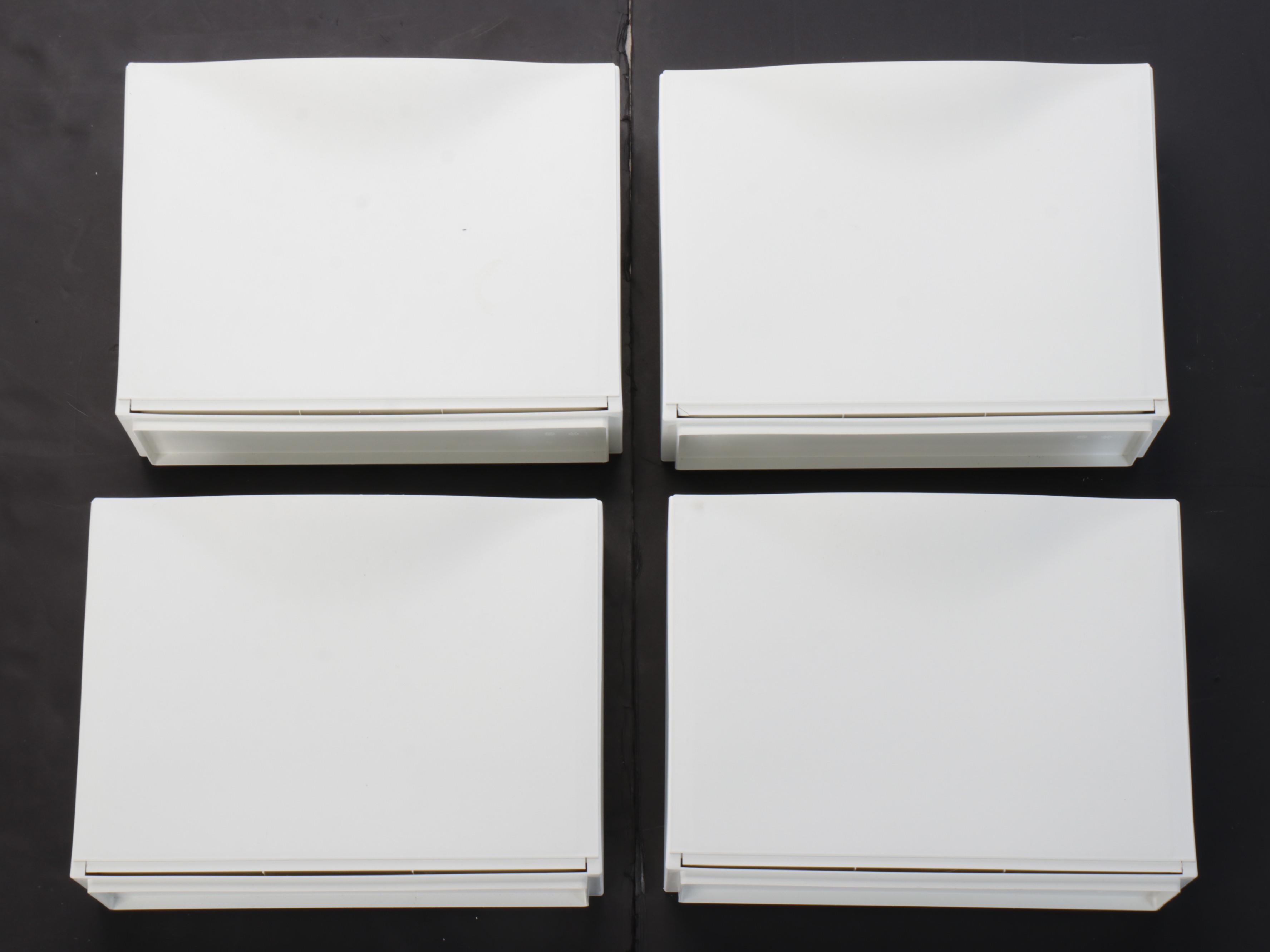 IKEA "Trones" Stackable Shoe Cabinets in White with Clear Plastic Organizers