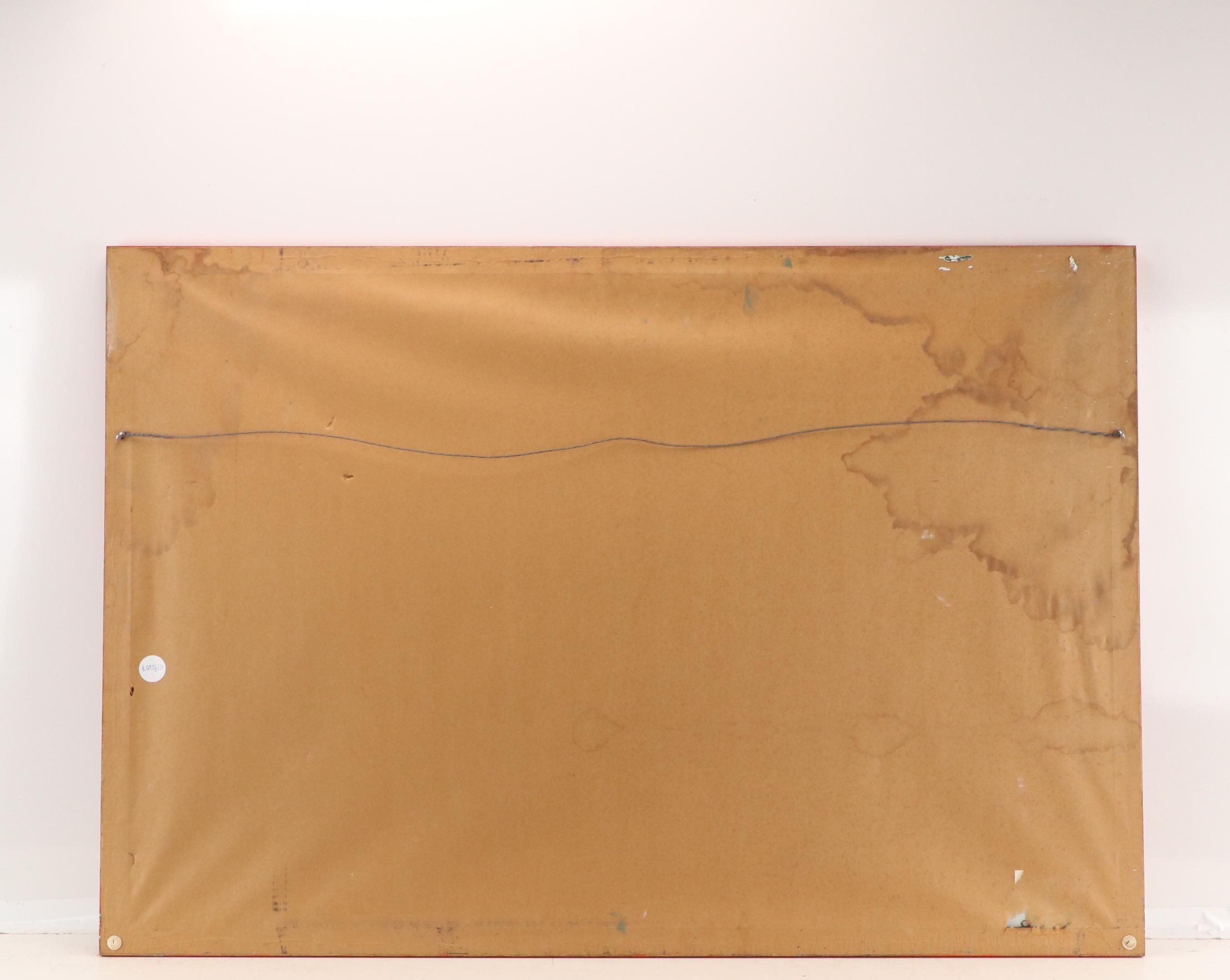 Kenneth Corbin Brooks Oil Painting of Cafe Scene, 1997