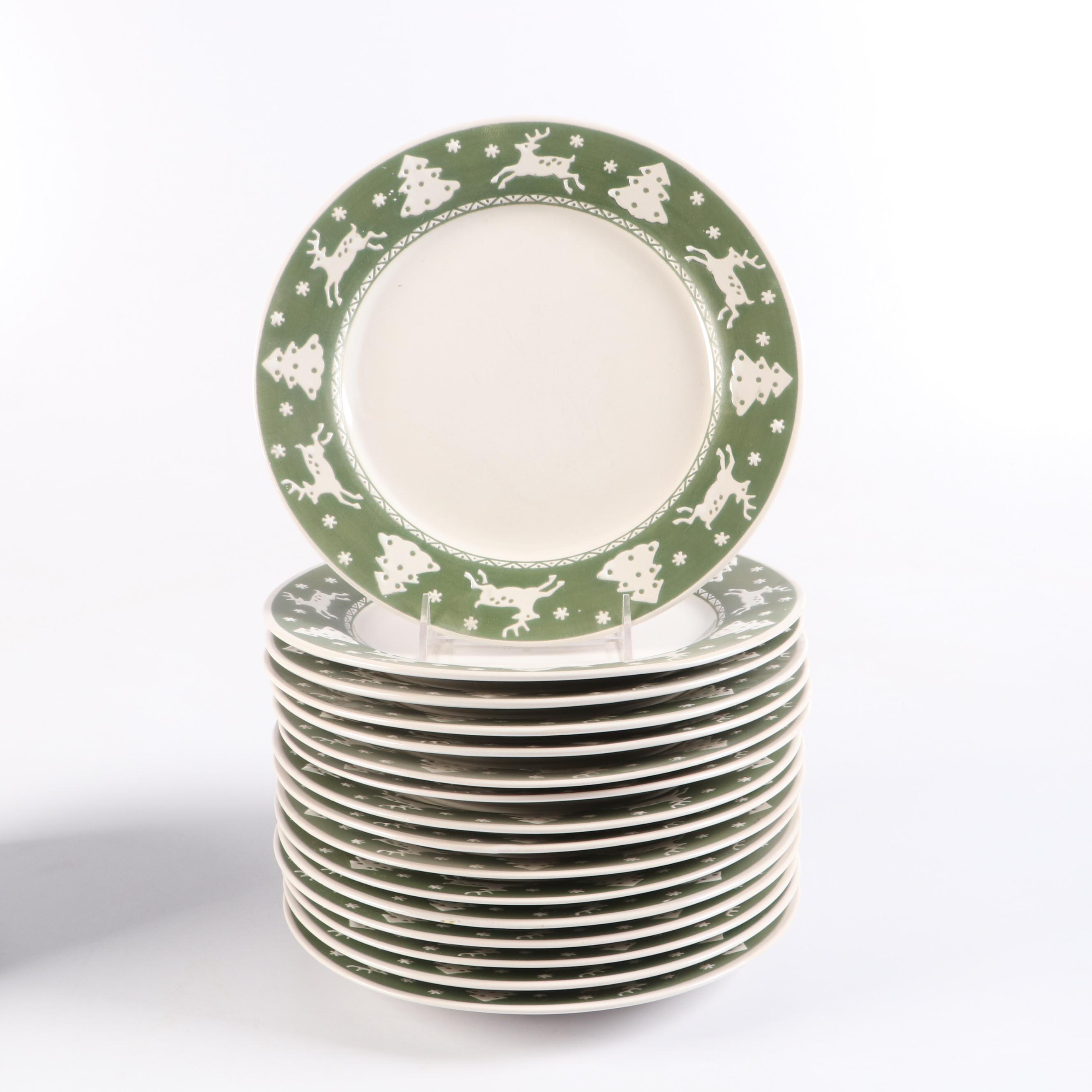 Sango "White Woods" Stoneware Dinnerware