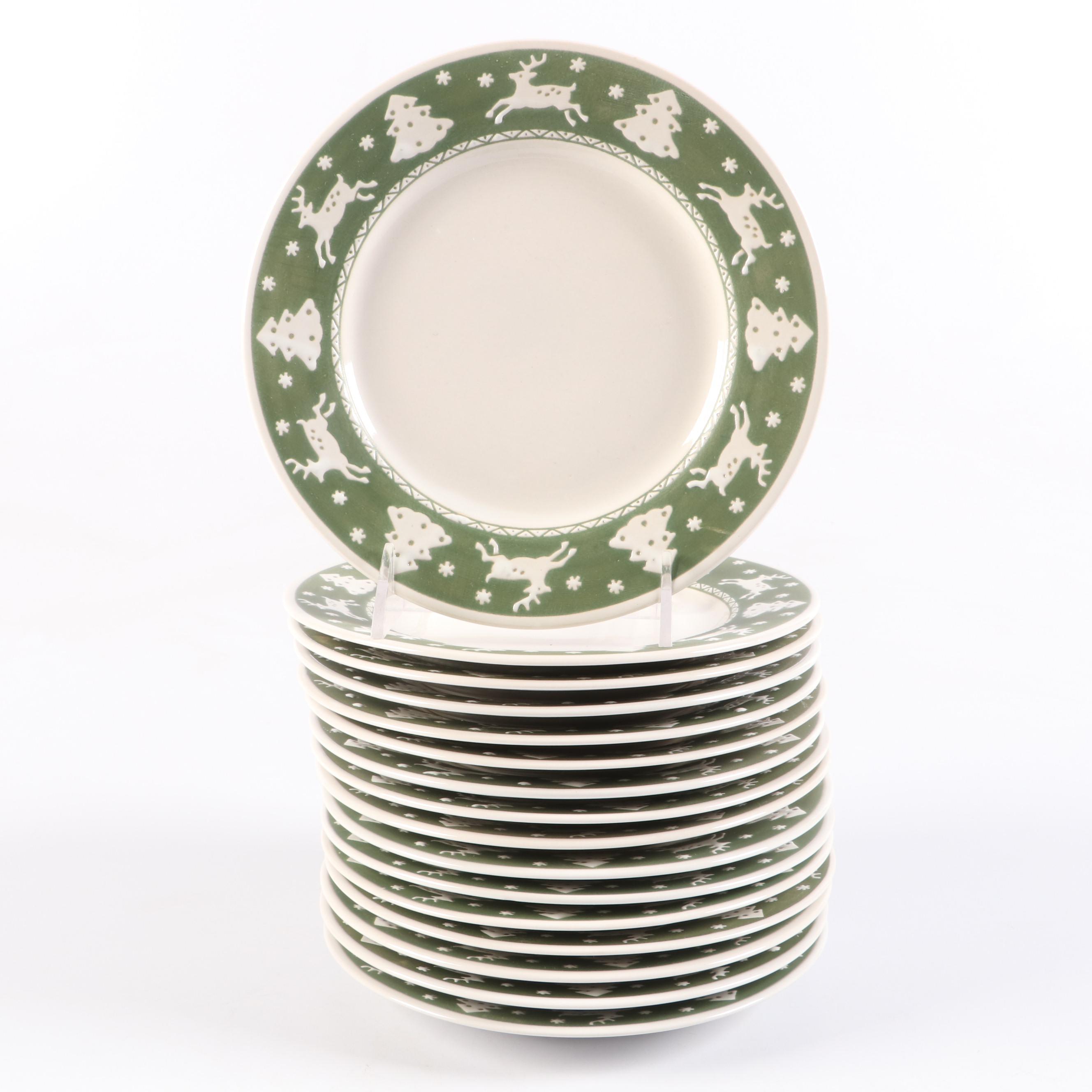 Sango "White Woods" Stoneware Dinnerware