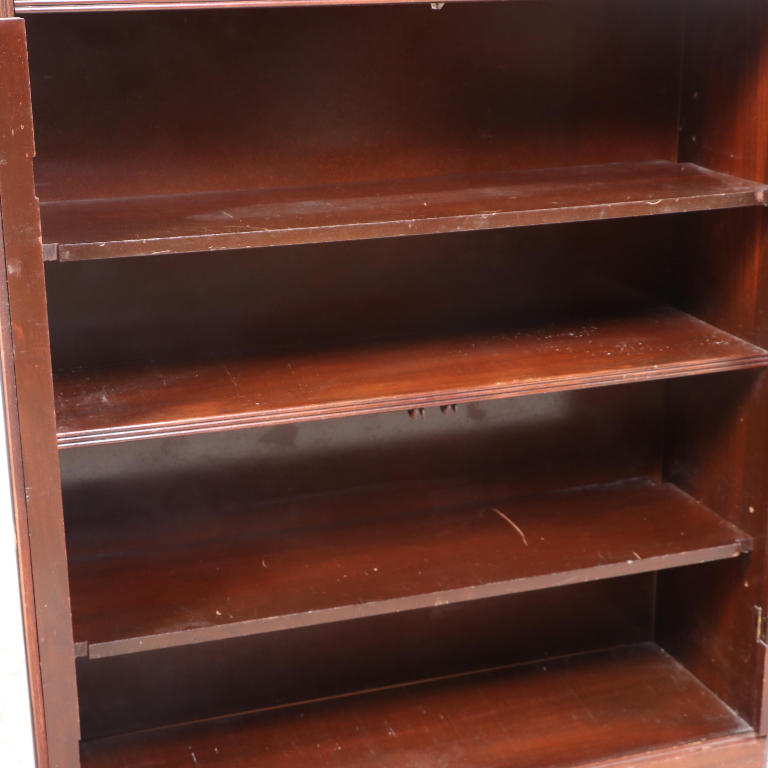 Federal Style MahoganyStained Bookcase, Mid20th Century