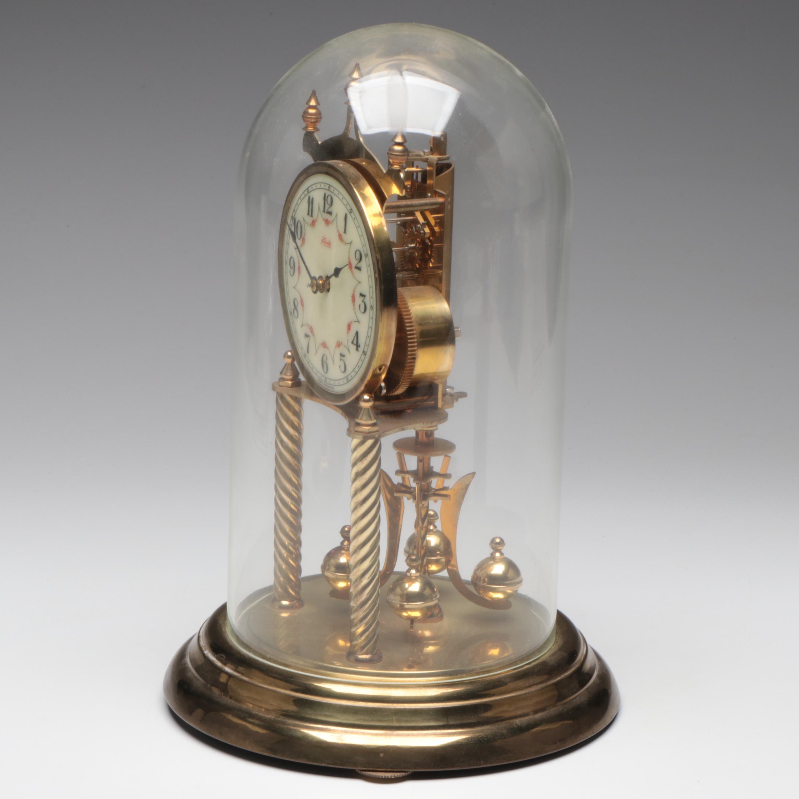 Kundo Keininger & Obergfell Anniversary Clock, Mid to Late 20th C.