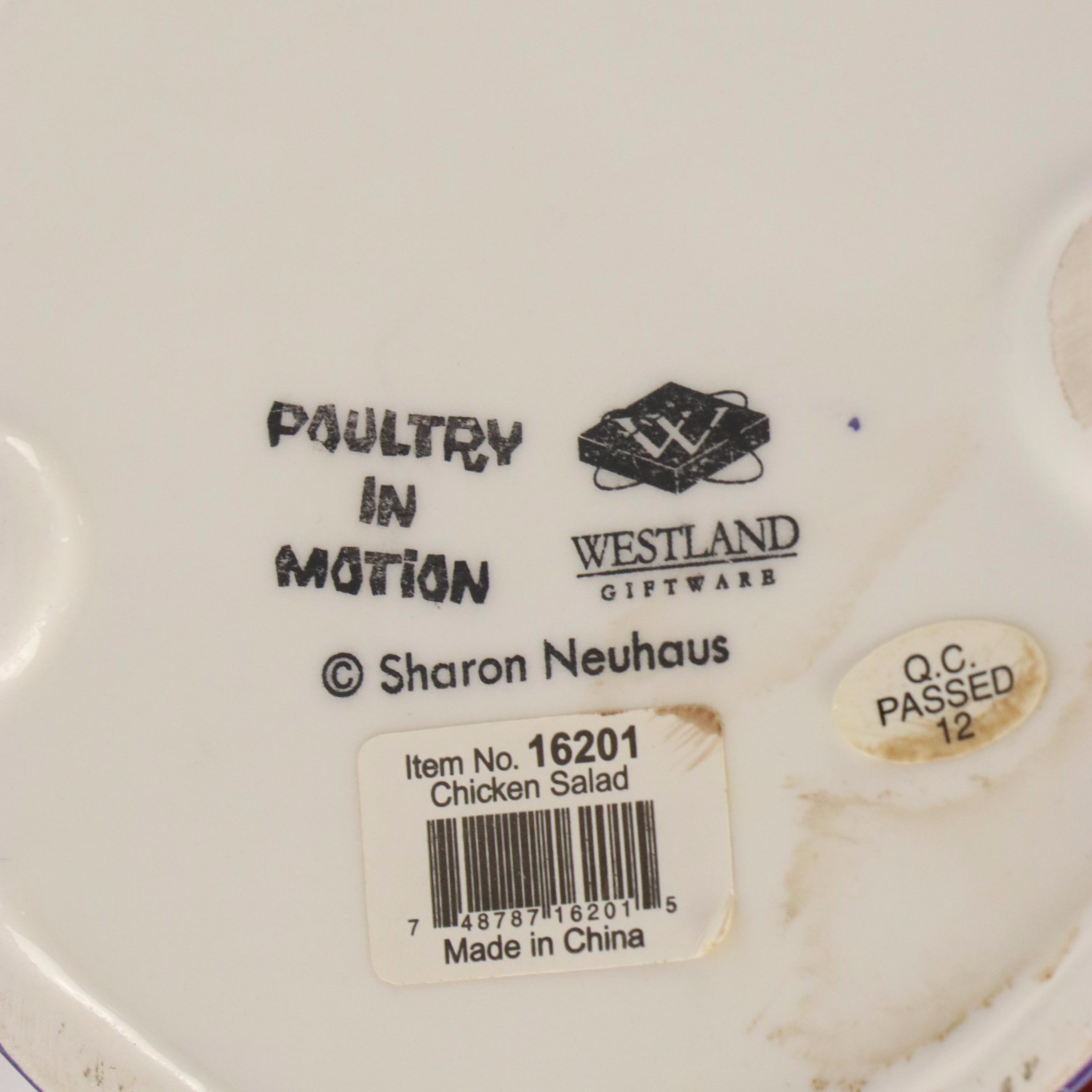 Westland "Poultry in Motion" Ceramic Rooster Figurines