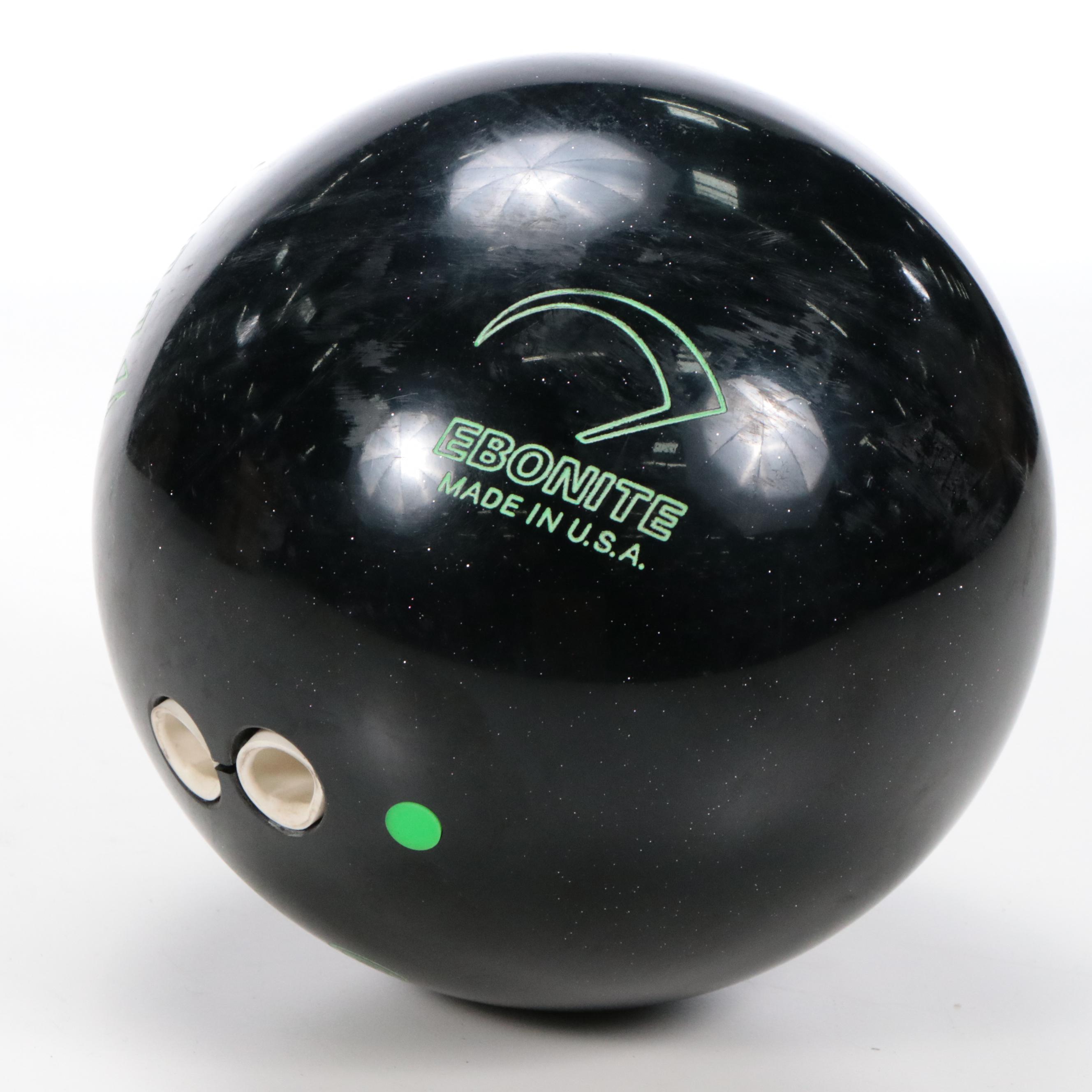 Ebonite "Ice" Bowling Ball, Late 20th Century