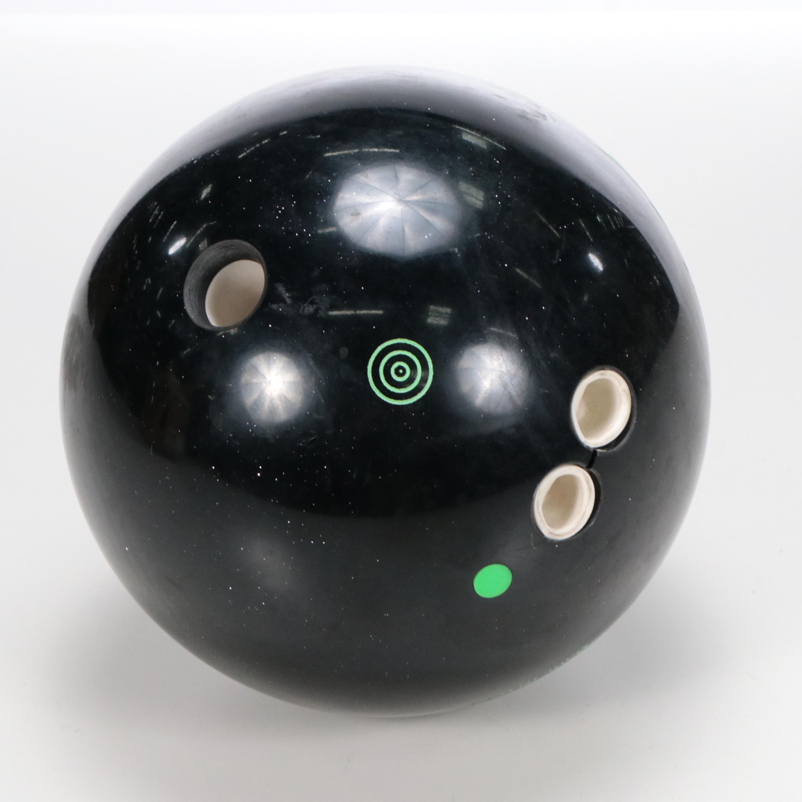 Ebonite "Ice" Bowling Ball, Late 20th Century