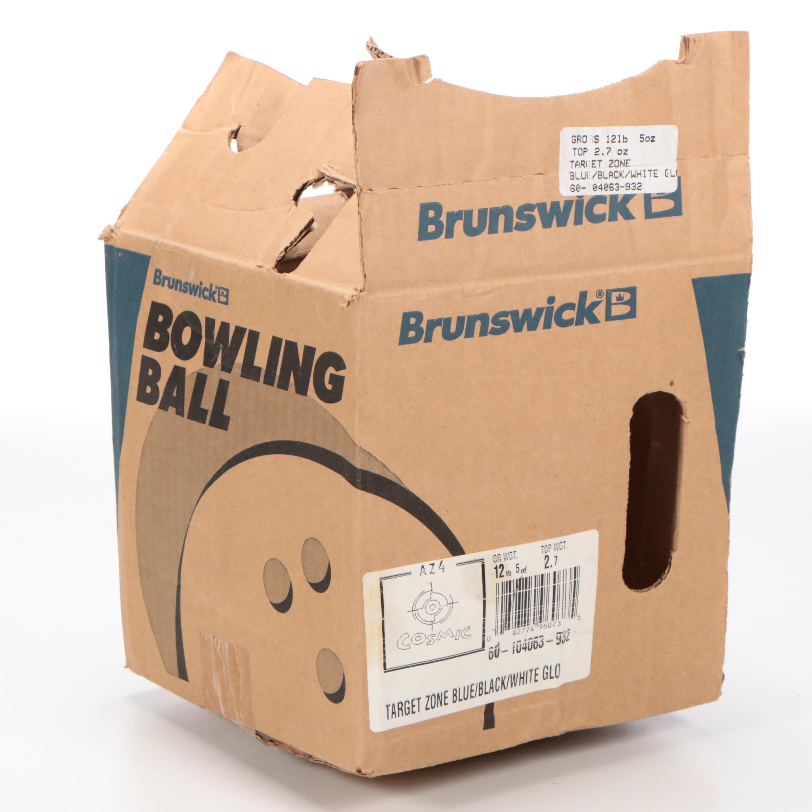 Ebonite "Ice" Bowling Ball, Late 20th Century