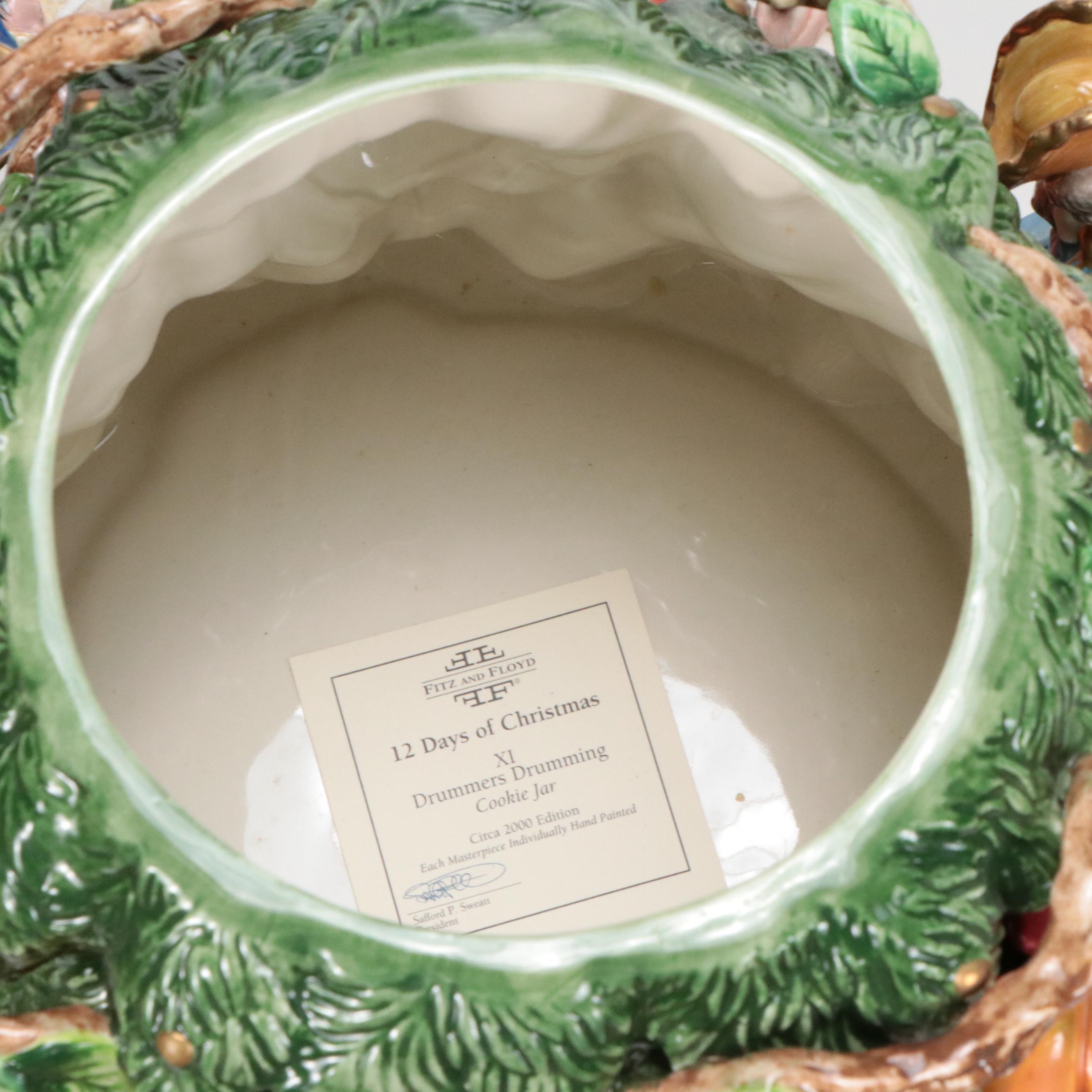 Fitz and Floyd "Twelve Days of Christmas" Cookie Jar