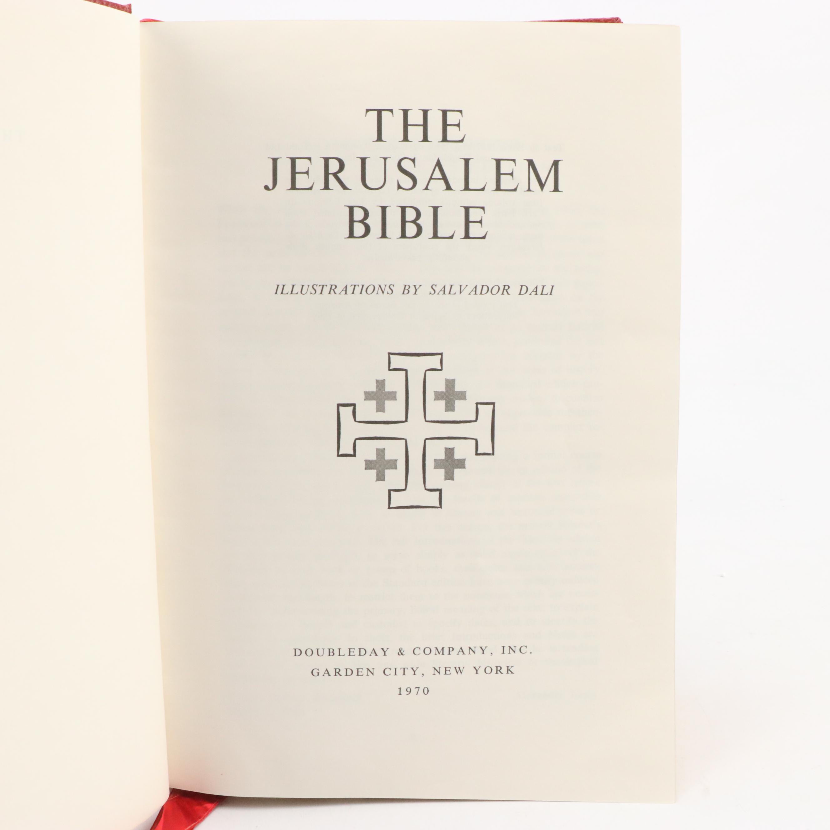 Salvador Dalí Illustrated Jerusalem Bible Edited by Alexander Jones, 1970