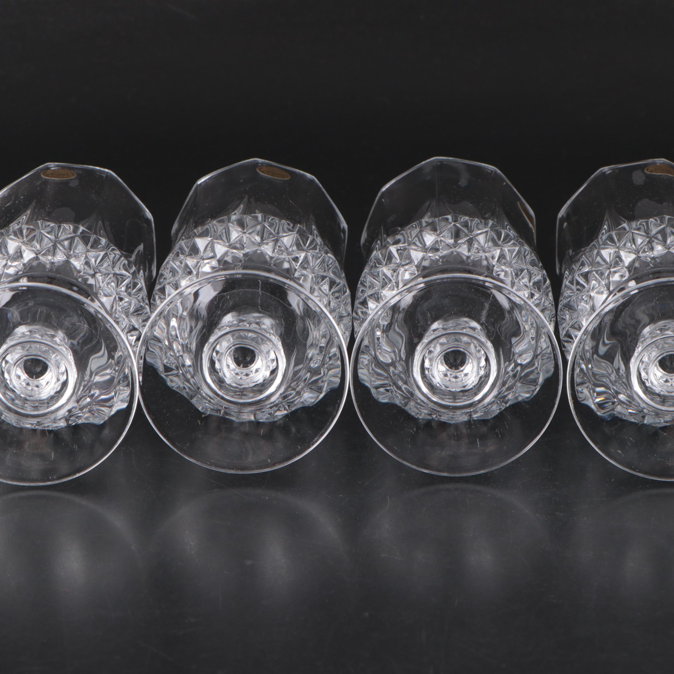 Cristal d'Arques "Longchamp" Crystal Champagne Flutes and Iced Tea Glasses