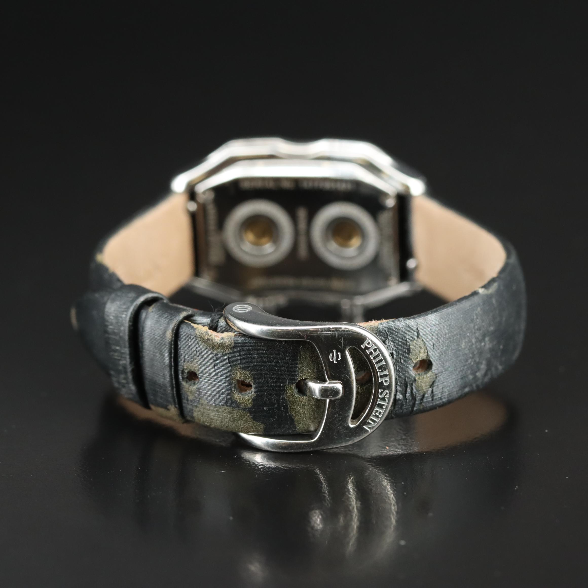 Philip Stein Mother-of-Pearl Diamond Dial and Bezel Watch