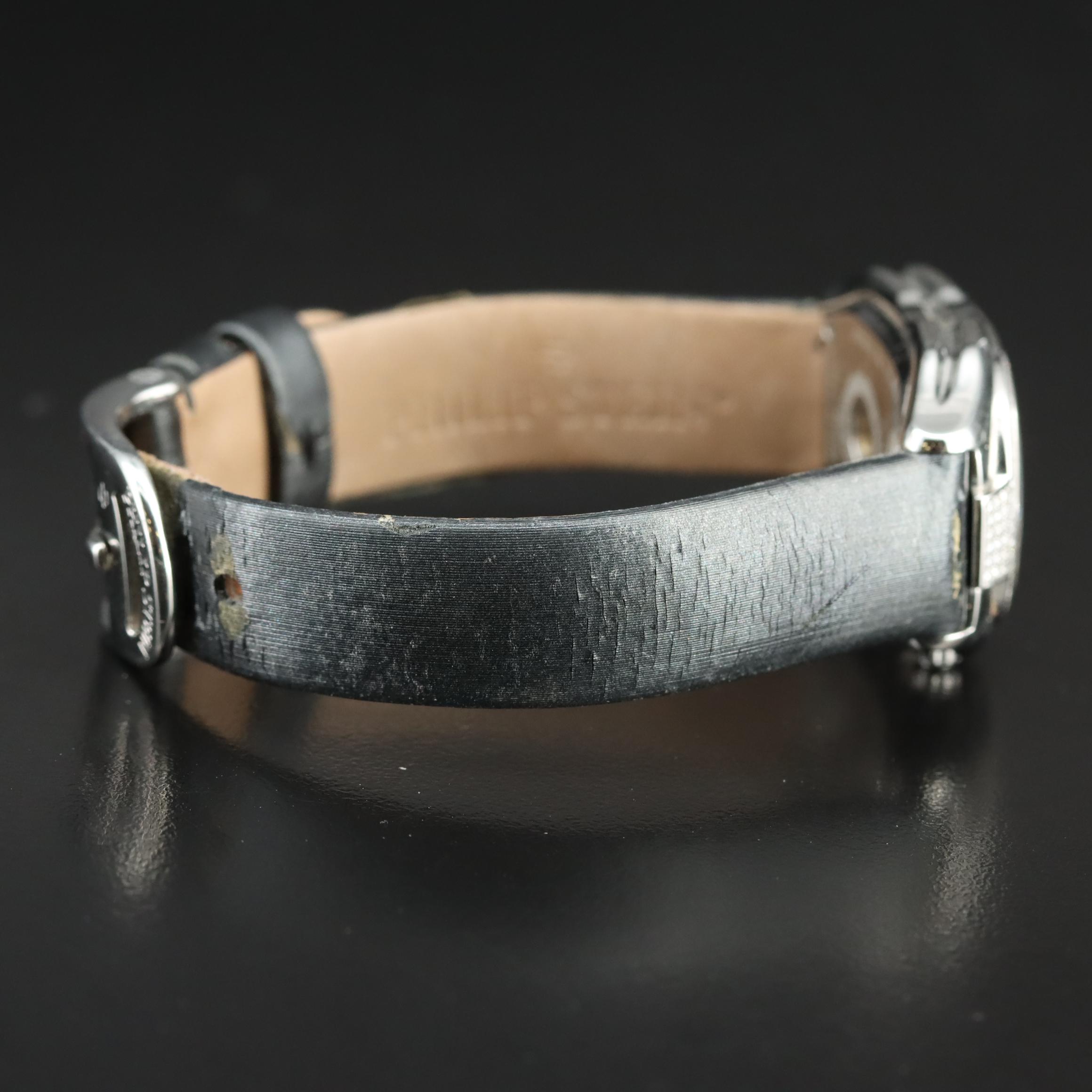 Philip Stein Mother-of-Pearl Diamond Dial and Bezel Watch