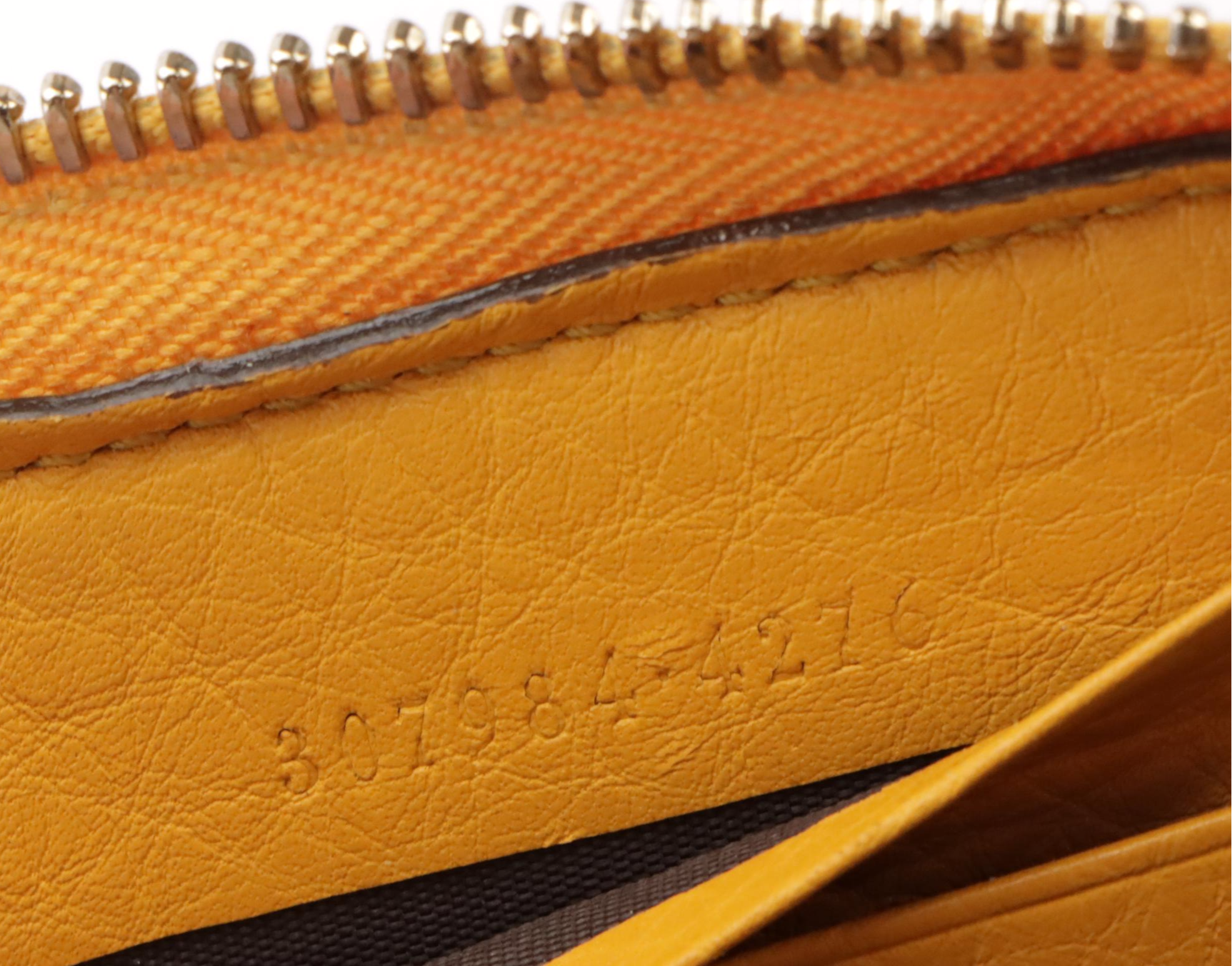 Gucci Bamboo Tassel Zip Around Wallet in GG Canvas with Leather Trim and Box