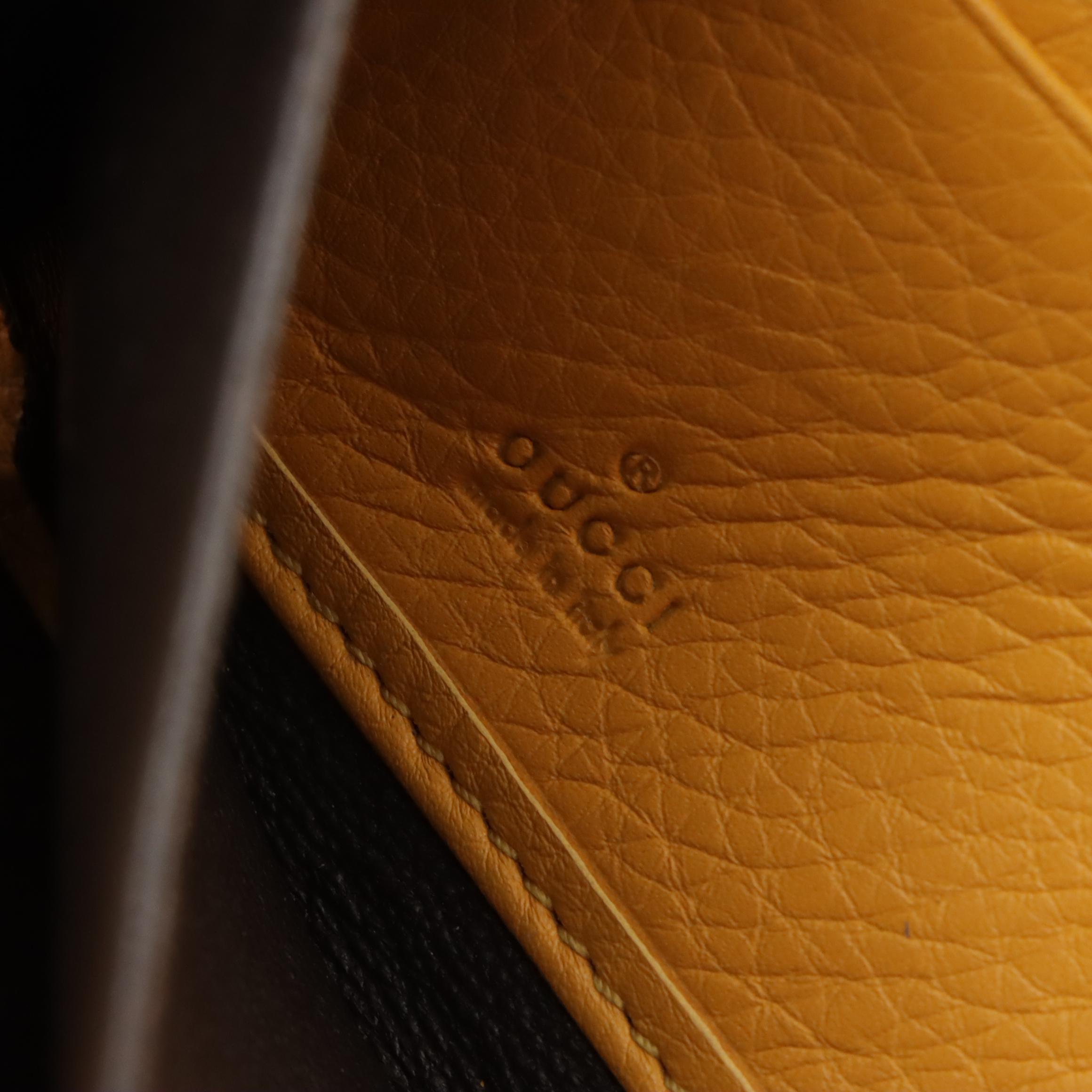 Gucci Bamboo Tassel Zip Around Wallet in GG Canvas with Leather Trim and Box