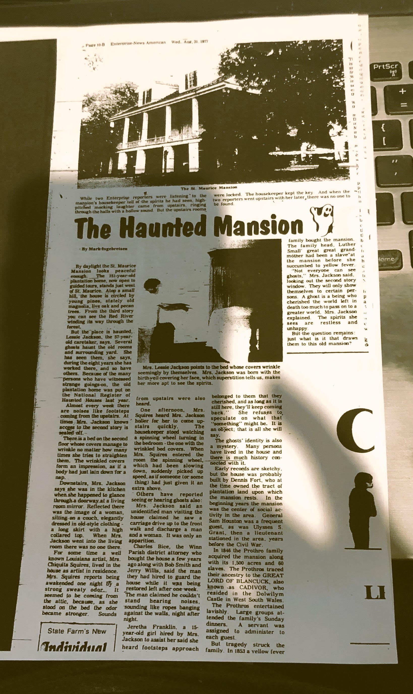 Mahogany Tester Bed with Haunted Protho Mansion Provenance, Early 19th Century