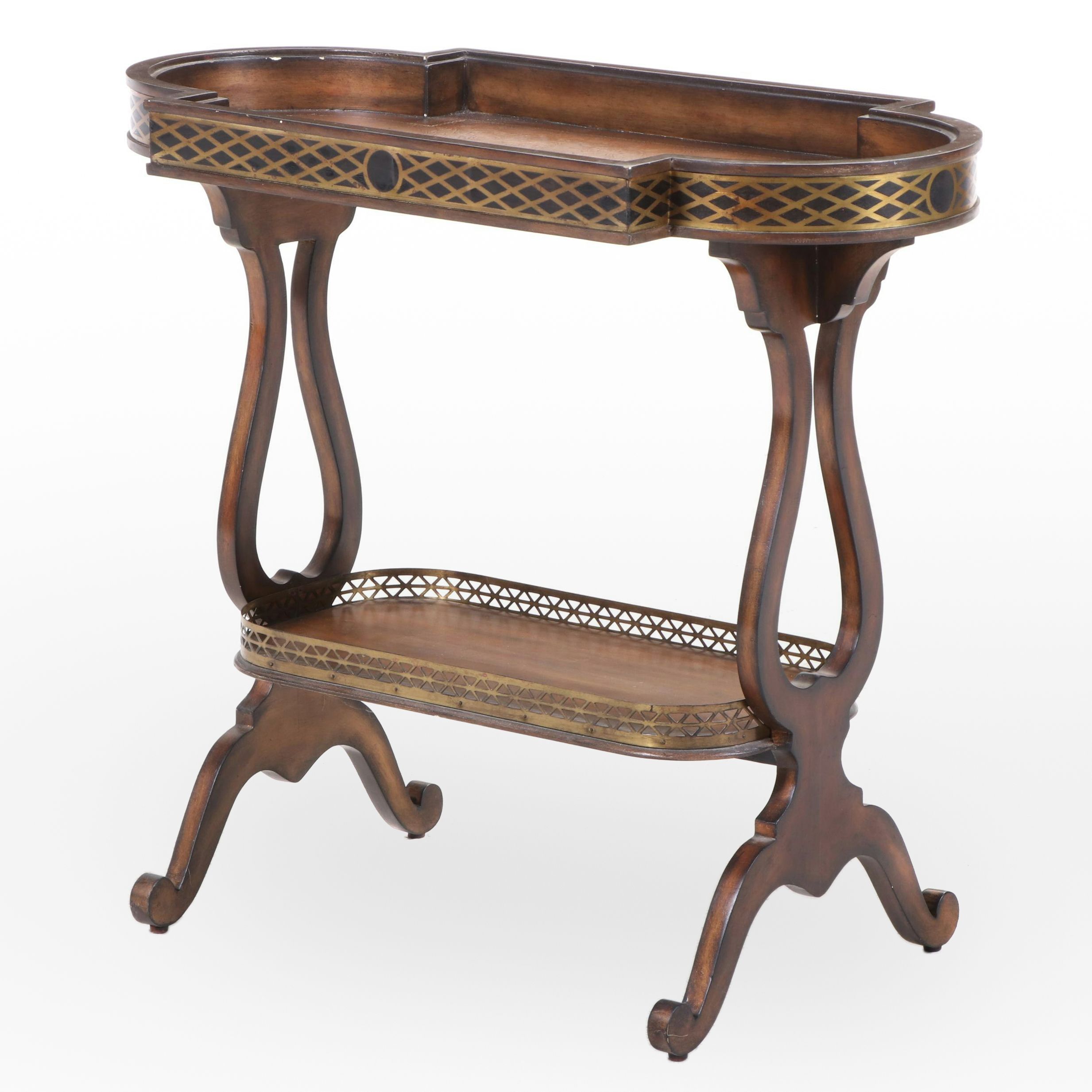 Hooker Furniture Directoire Style Gilt MetalMounted Hardwood Vide