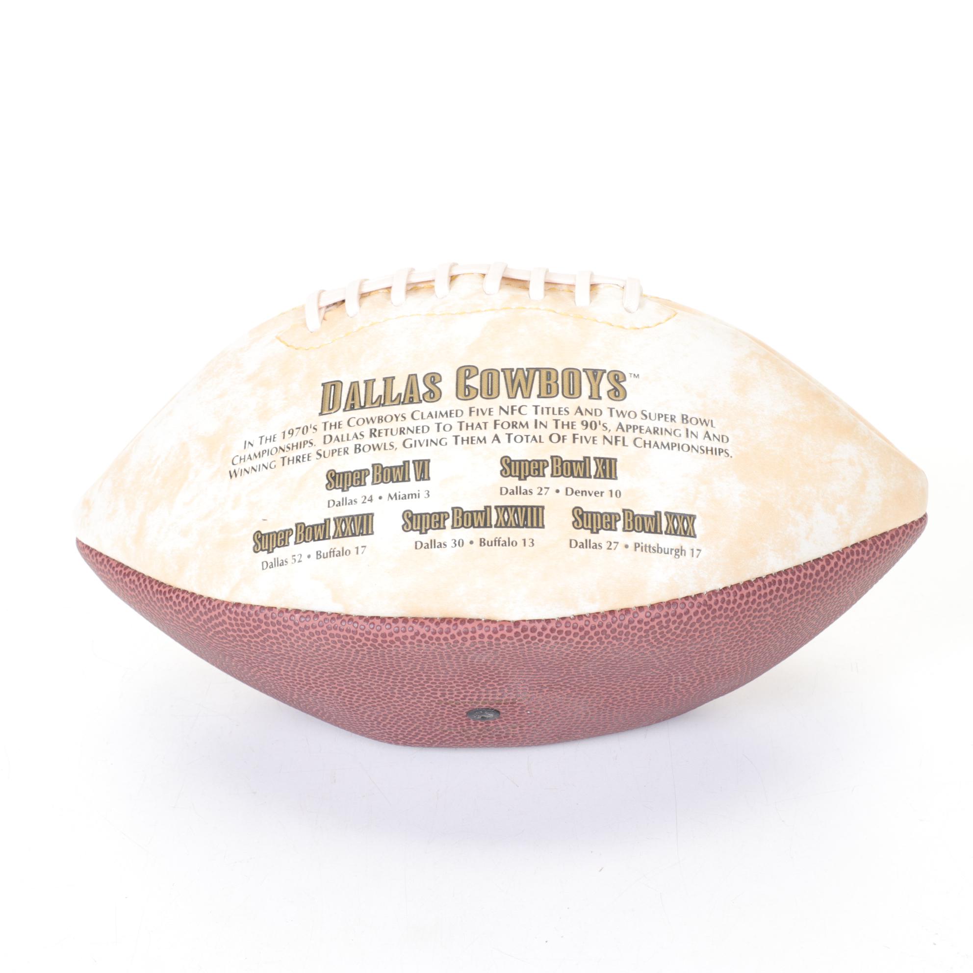 Dallas Cowboys Limited Edition Football Signed by Roger Staubach